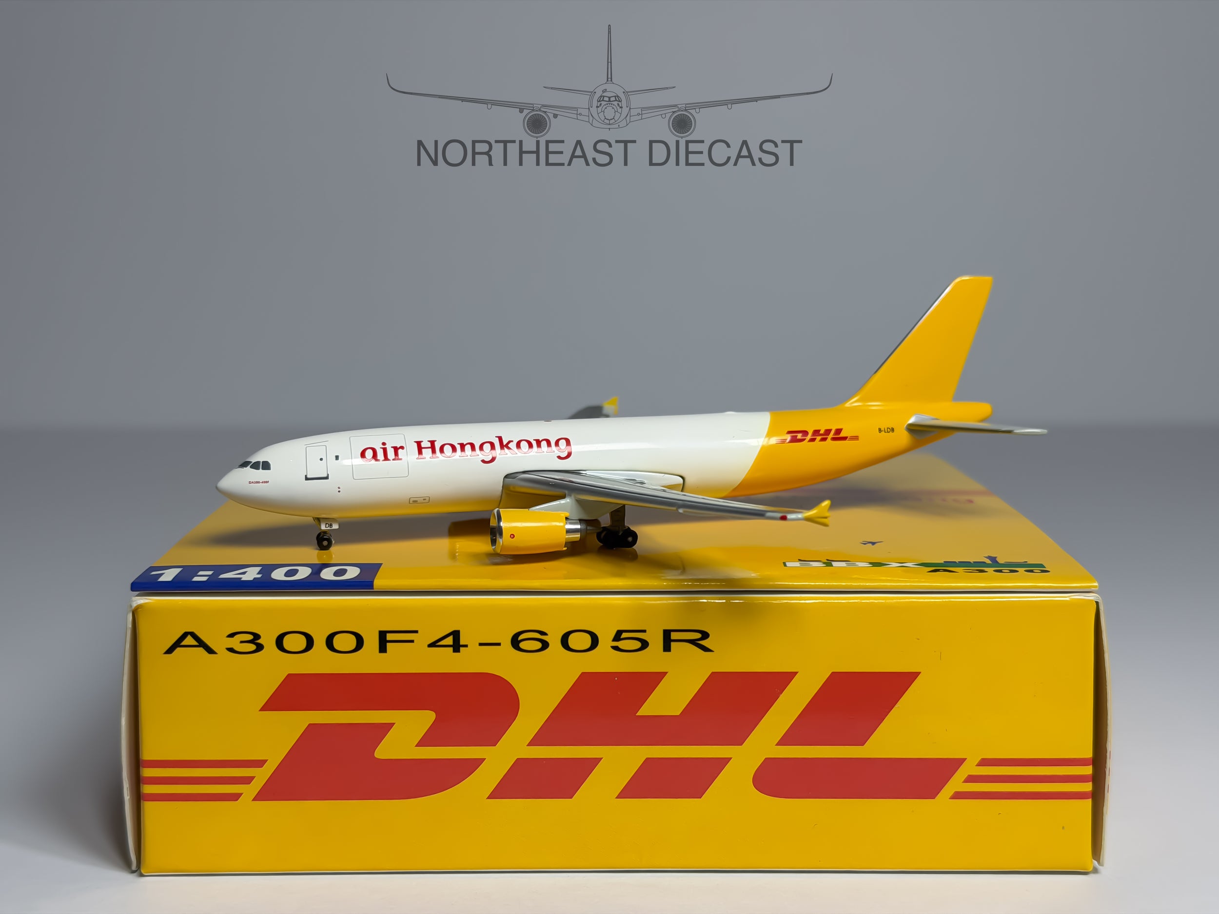 Air Hong Kong Airbus A300 1:400 Blue Box B-LDB (BBXBLDB)