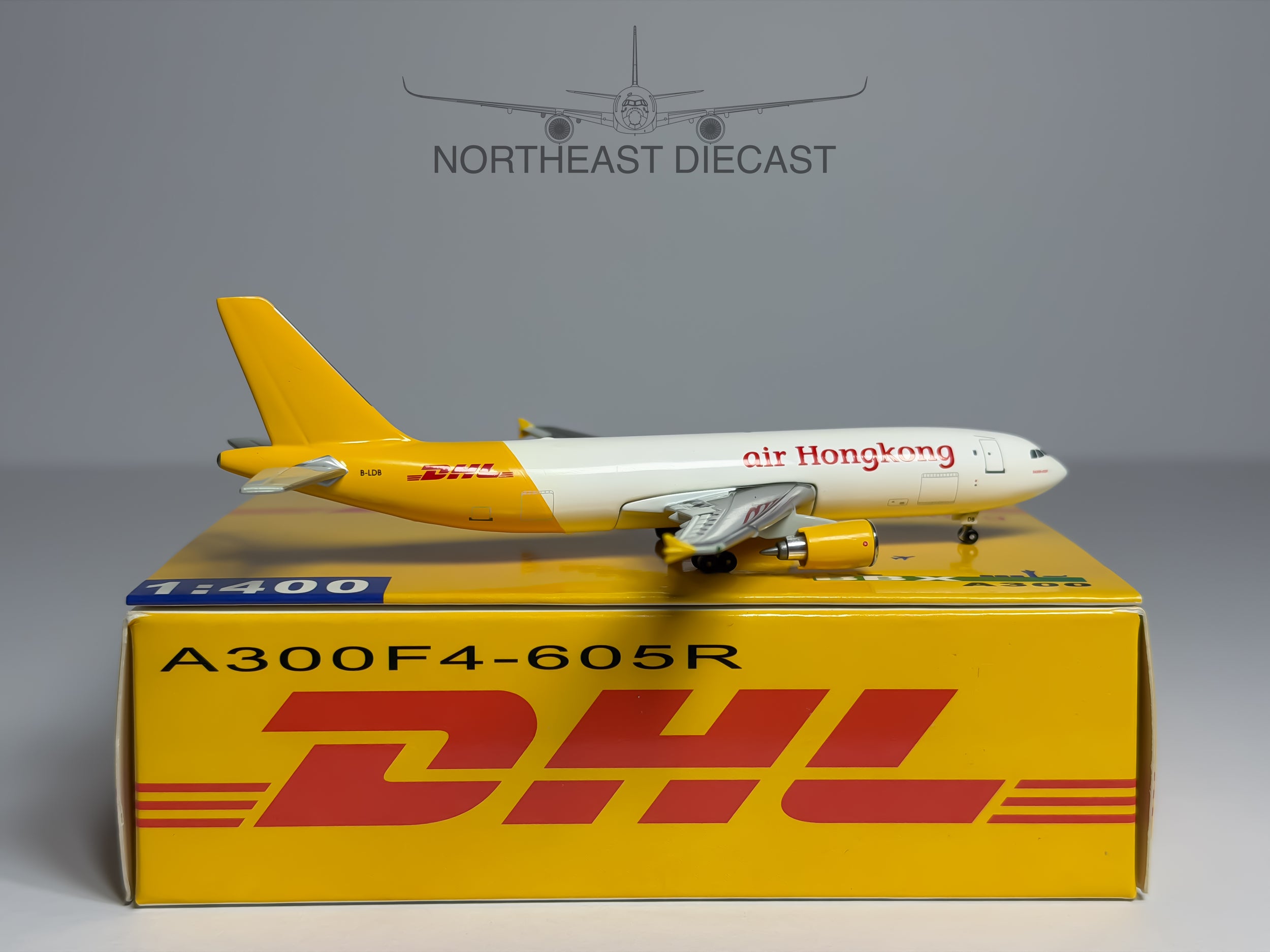 Air Hong Kong Airbus A300 1:400 Blue Box B-LDB (BBXBLDB)