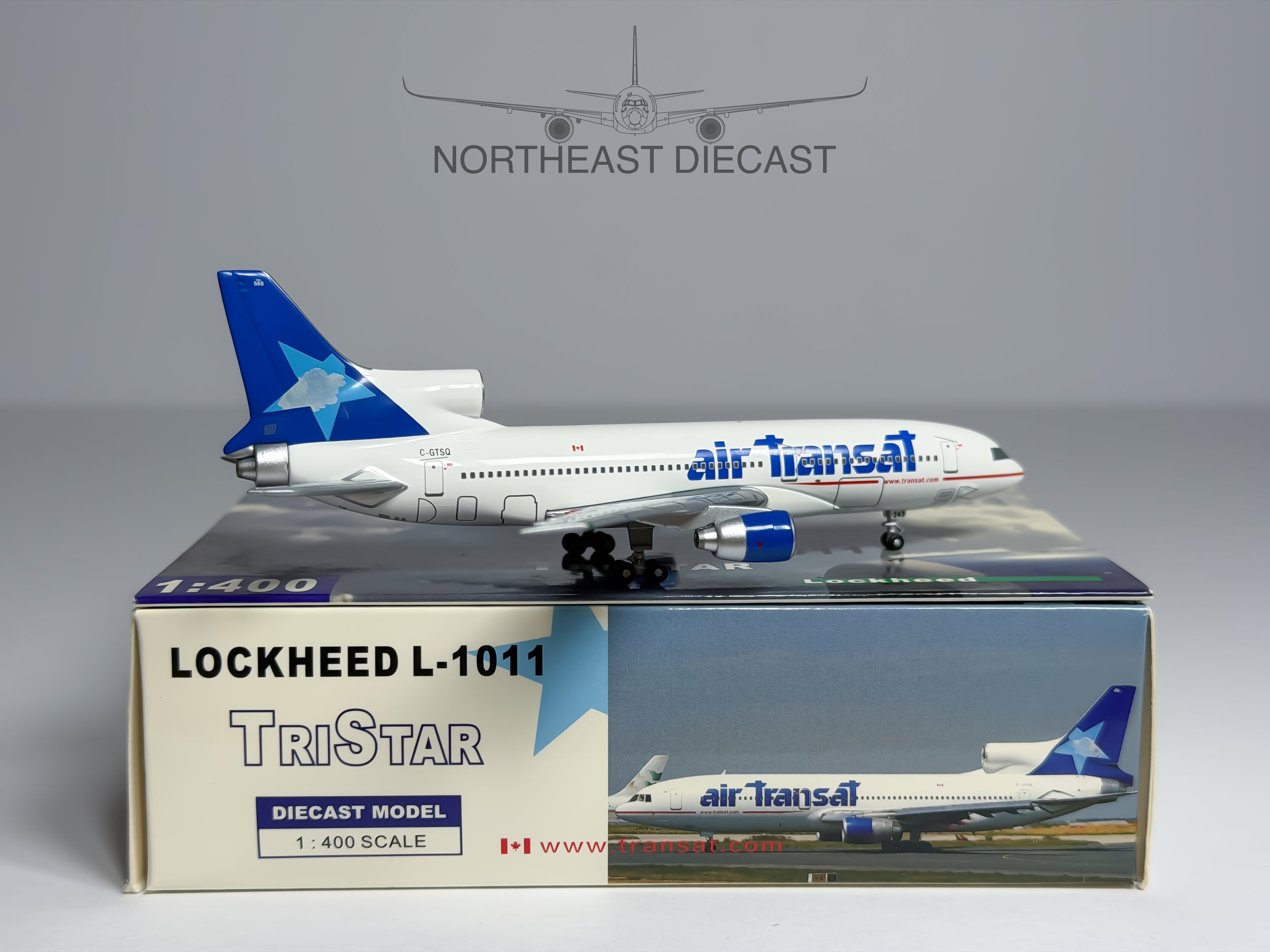 Air Transat Lockheed L-1011 1:400 Blue Box C-GTSQ (BBXCGTSQ)