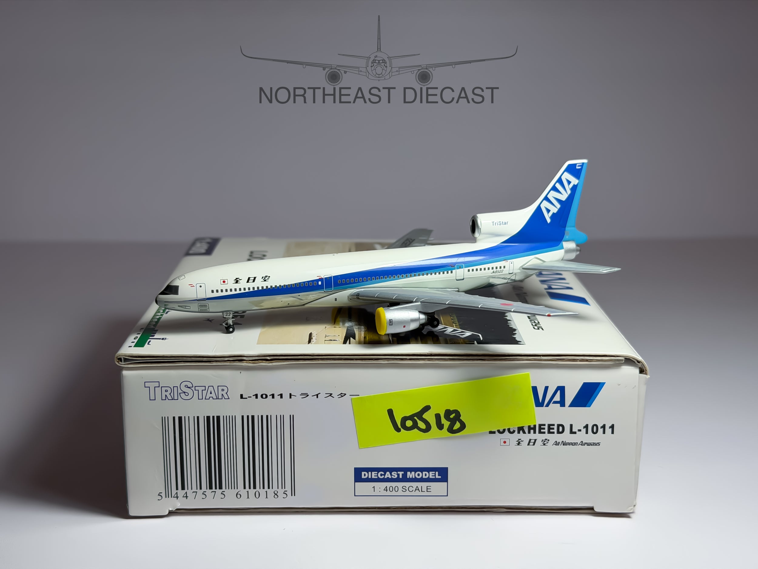 ANA All Nippon Airways Lockheed L-1011 1:400 Blue Box JA8522 (BBXJA8522)