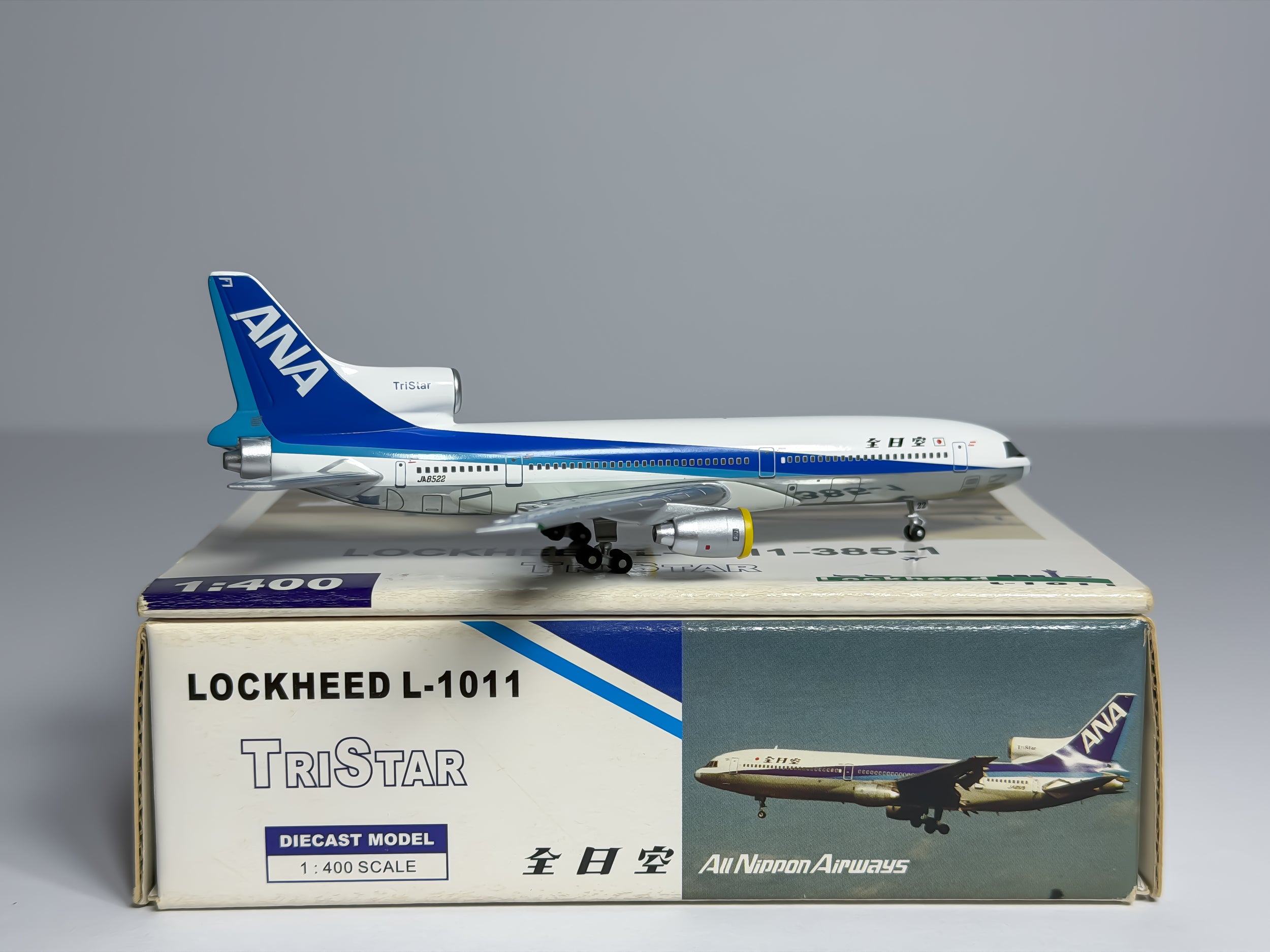 All Nippon Airways (ANA) Lockheed L-1011 1:400 Blue Box JA8522 (BBNJA8522)