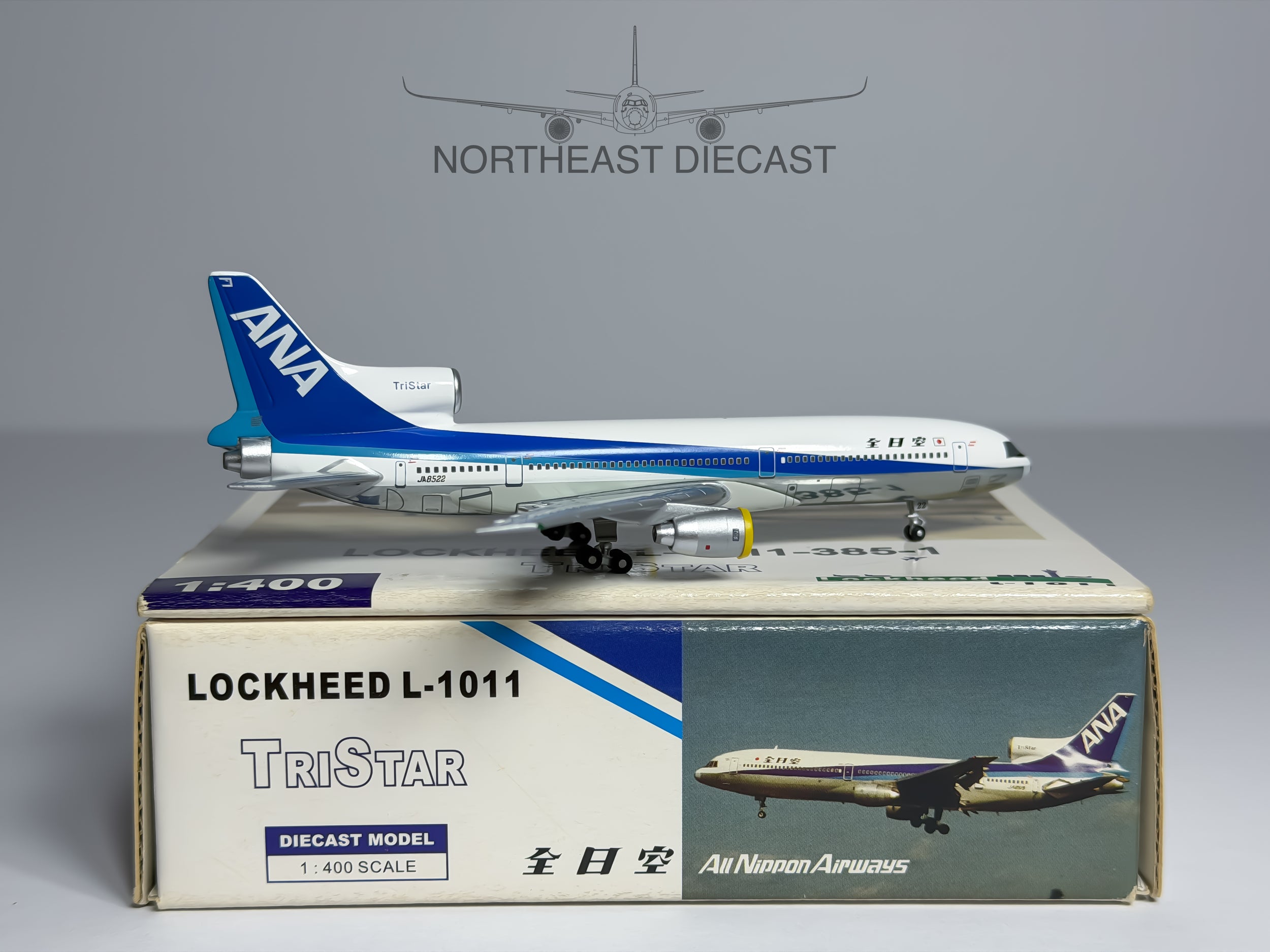 ANA All Nippon Airways Lockheed L-1011 1:400 Blue Box JA8522 (BBXJA8522)