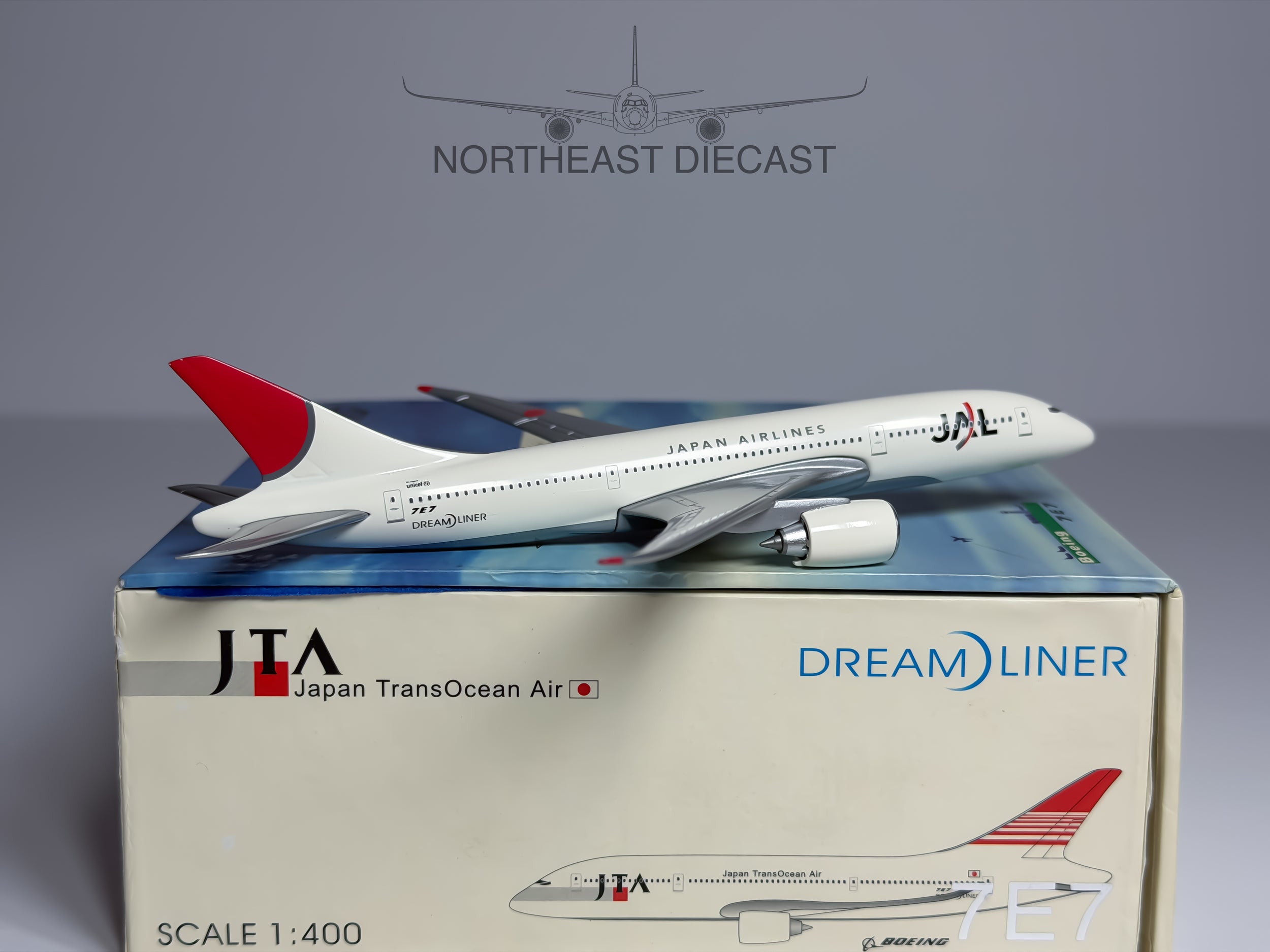 Japan Airlines Boeing 7E7 1:400 Blue Box Fantasy (BBXJAL7E7)