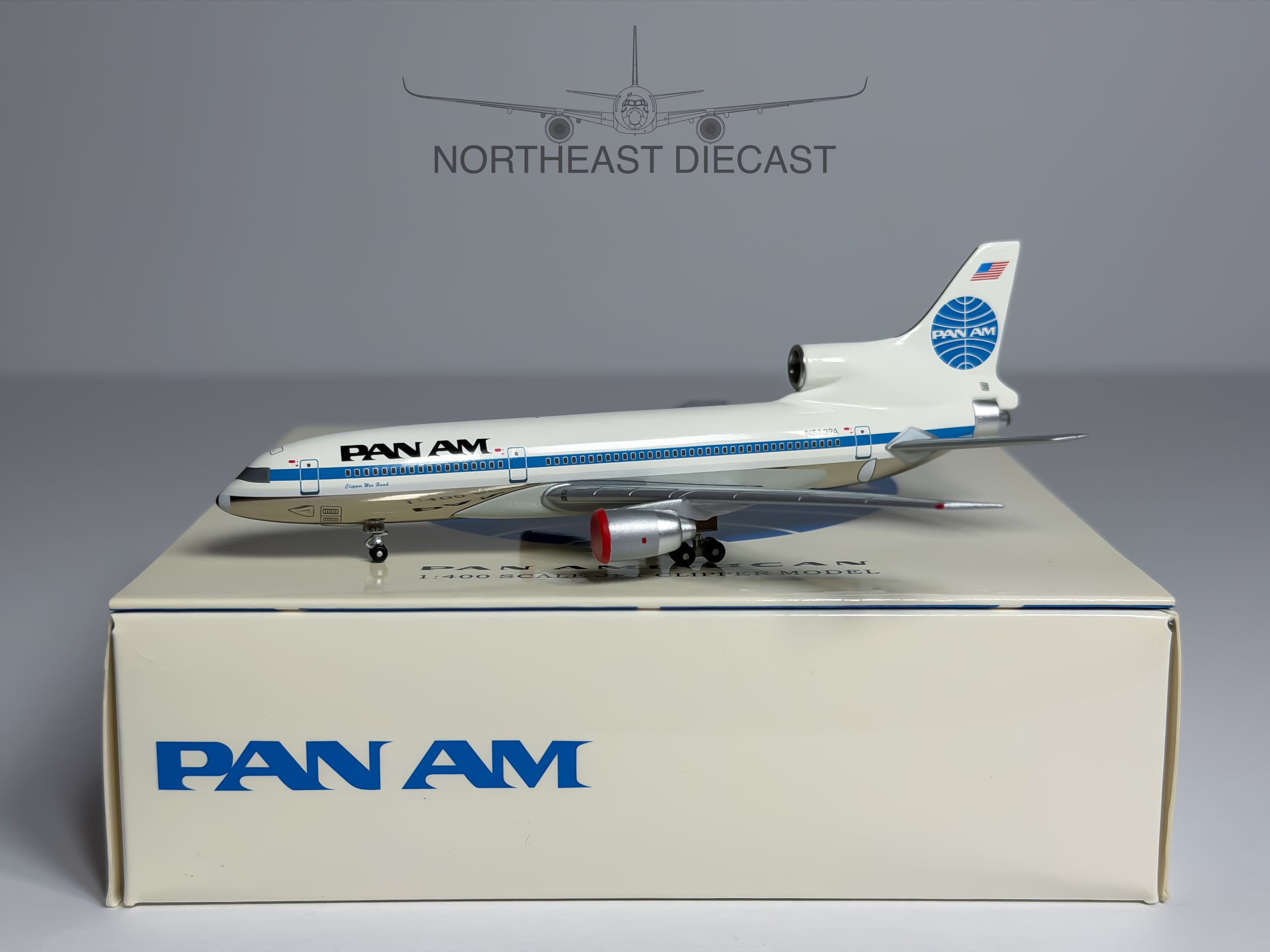Pan American Lockheed L-1011-500 1:400 Blue Box N512PA (BBXN512PA)