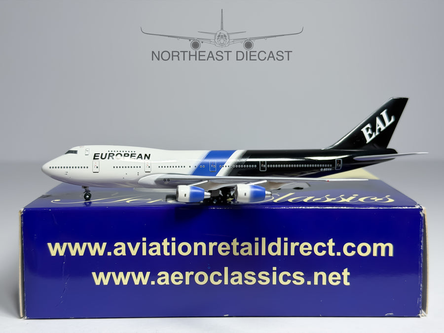 European Air Charter Boeing 747-200 1:400 Aeroclassics G-BDXH (BIAEAF014)