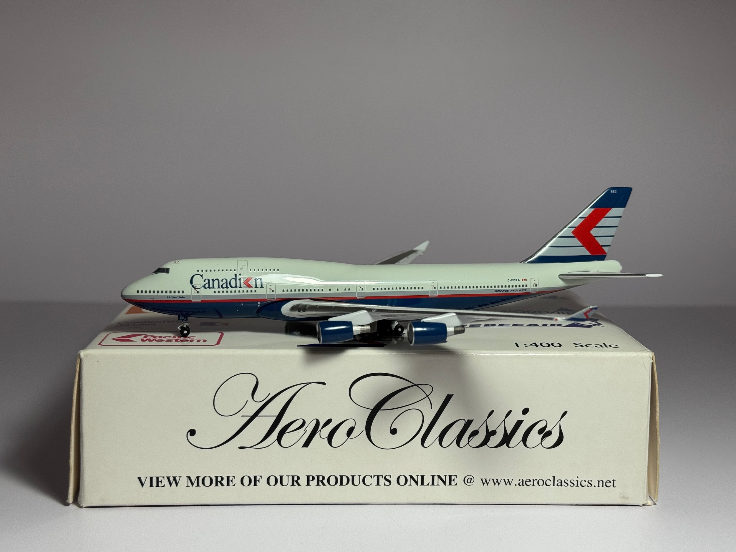 Aeroclassics 1:400 Canadian Airlines Boeing 747-400 C-FCRA Russ Baker ACCFCRA