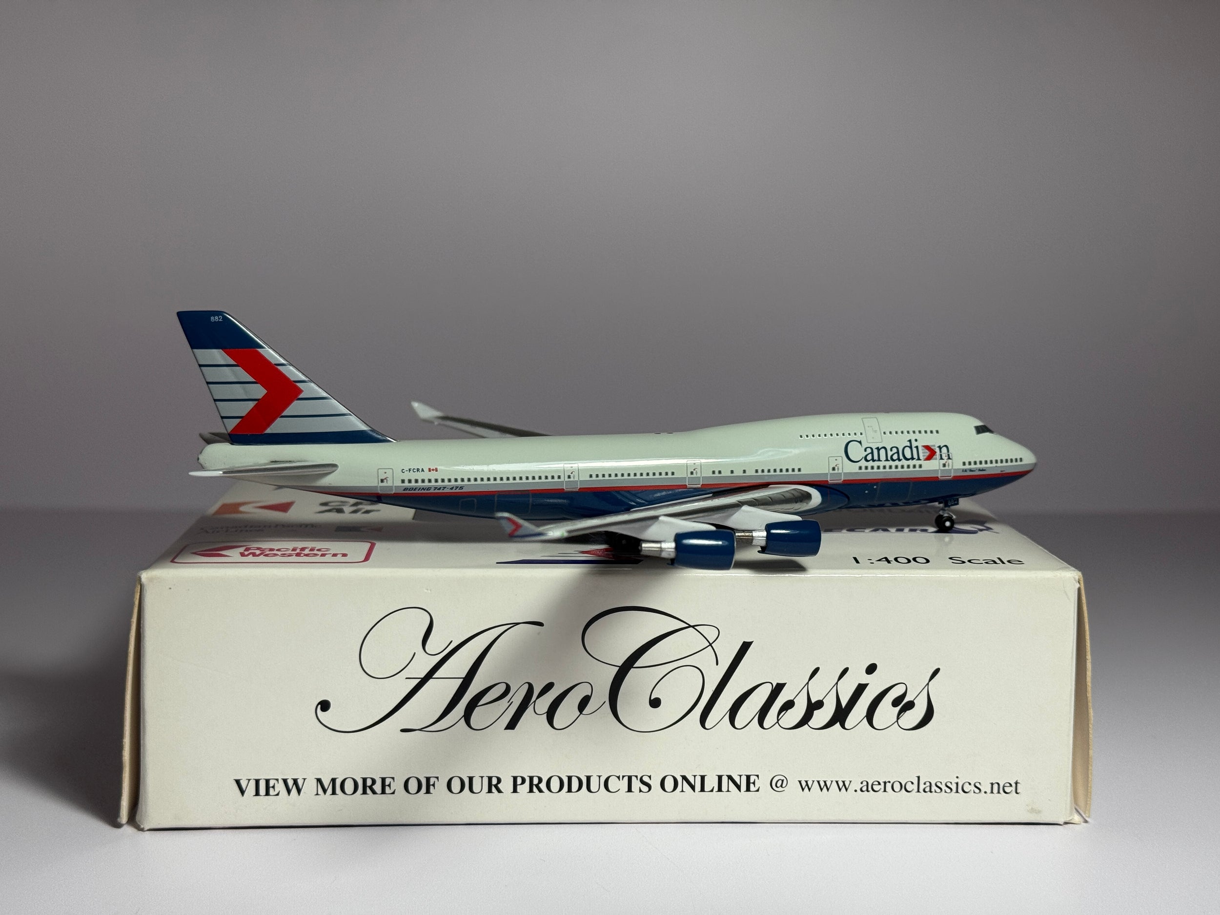 Aeroclassics 1:400 Canadian Airlines Boeing 747-400 C-FCRA Russ Baker ACCFCRA