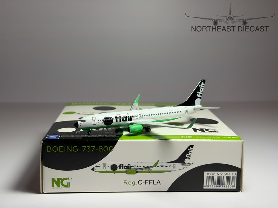 Flair Airlines Boeing 737-800 1:400 NG Models C-FFLA (NG58113)