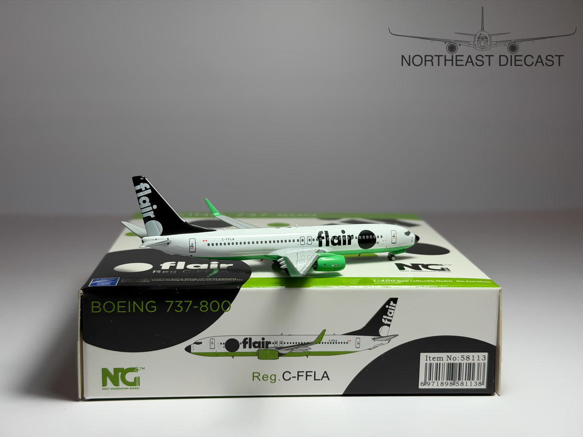 Flair Airlines Boeing 737-800 1:400 NG Models C-FFLA (NG58113)