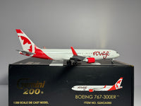 Gemini Jets 1:200 Air Canada Boeing 767-300ER C-FMLV Rouge G2ACA392
