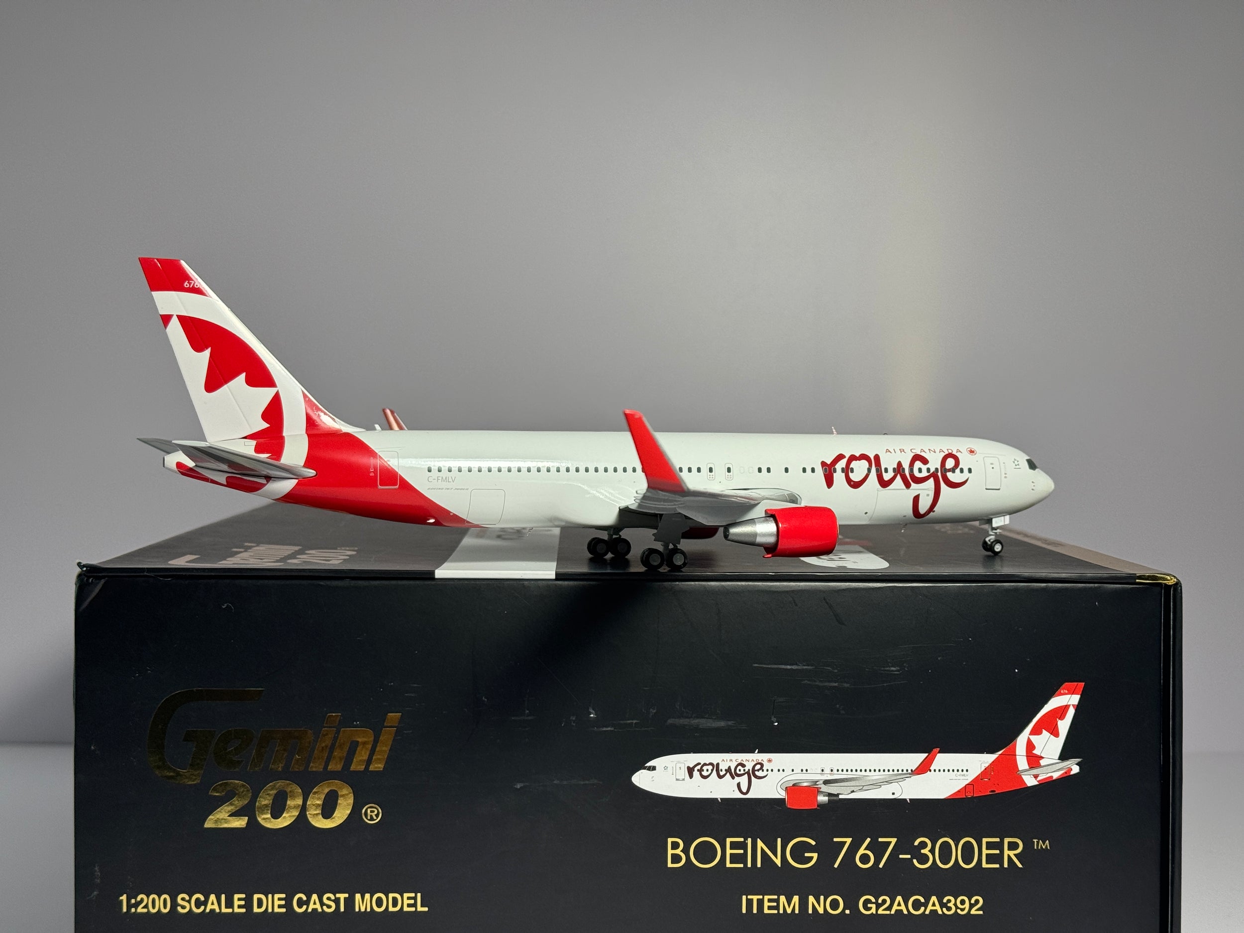 Gemini Jets 1:200 Air Canada Boeing 767-300ER C-FMLV Rouge G2ACA392