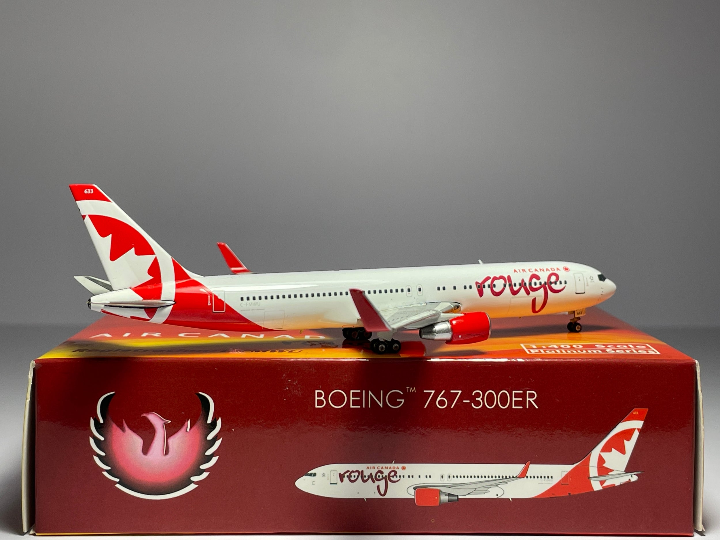 Phoenix Models 1:400 Air Canada Rouge Boeing 767-300ER C-FMWU 10955