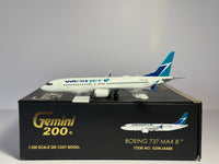 Gemini Jets 1:200 WestJet Boeing 737 MAX8 C-FRAX 2010s colors G2WJA688