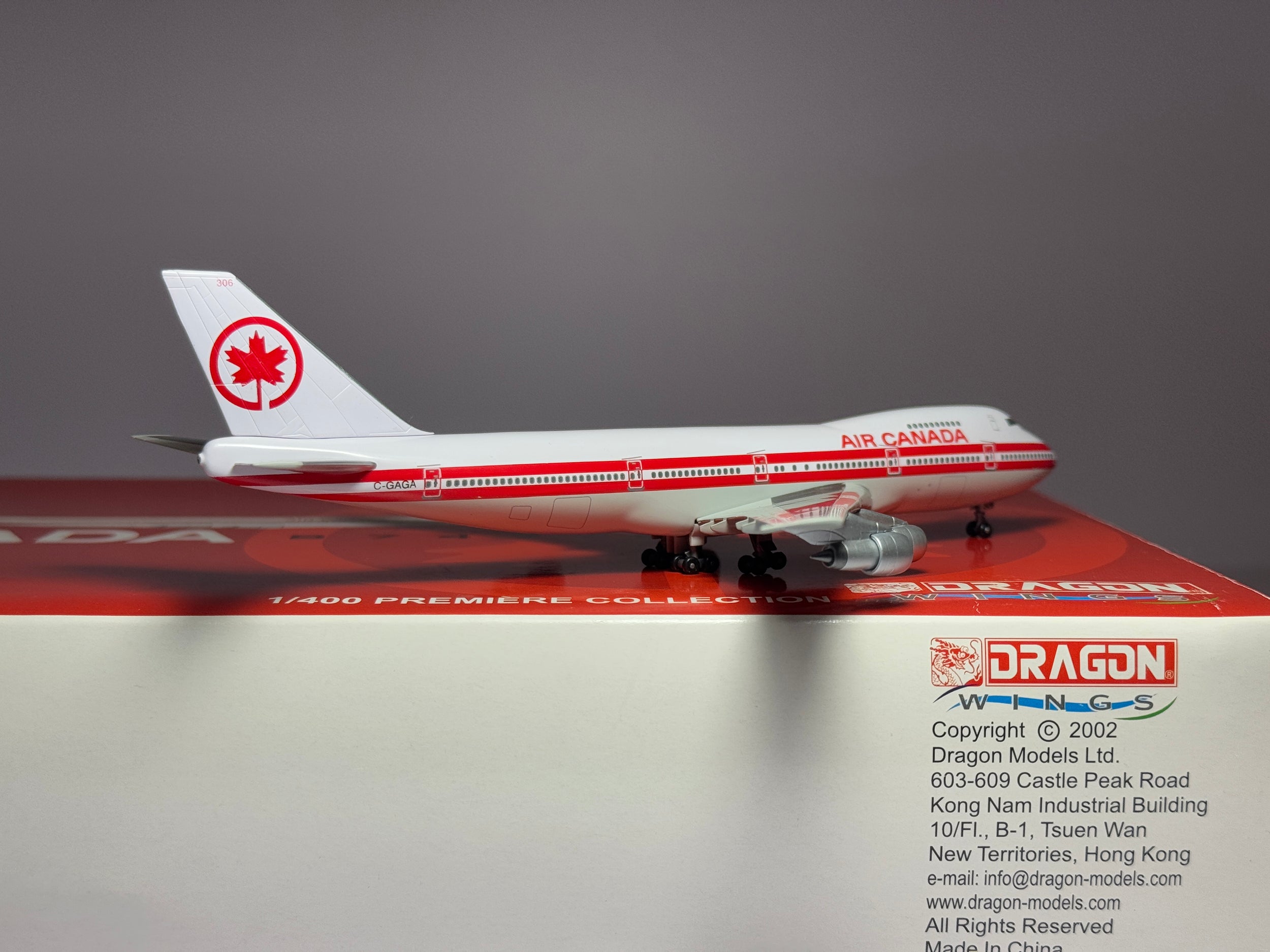 Dragon Wings 1:400 Air Canada Boeing 747-233 C-GAGA & C-GAGB Set of 2 55434