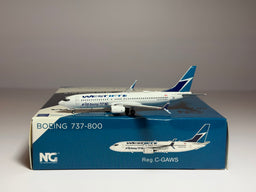 NG Models 1:400 WestJet Boeing 737-800 C-GAWS "#100 Boeing 737" NG58087