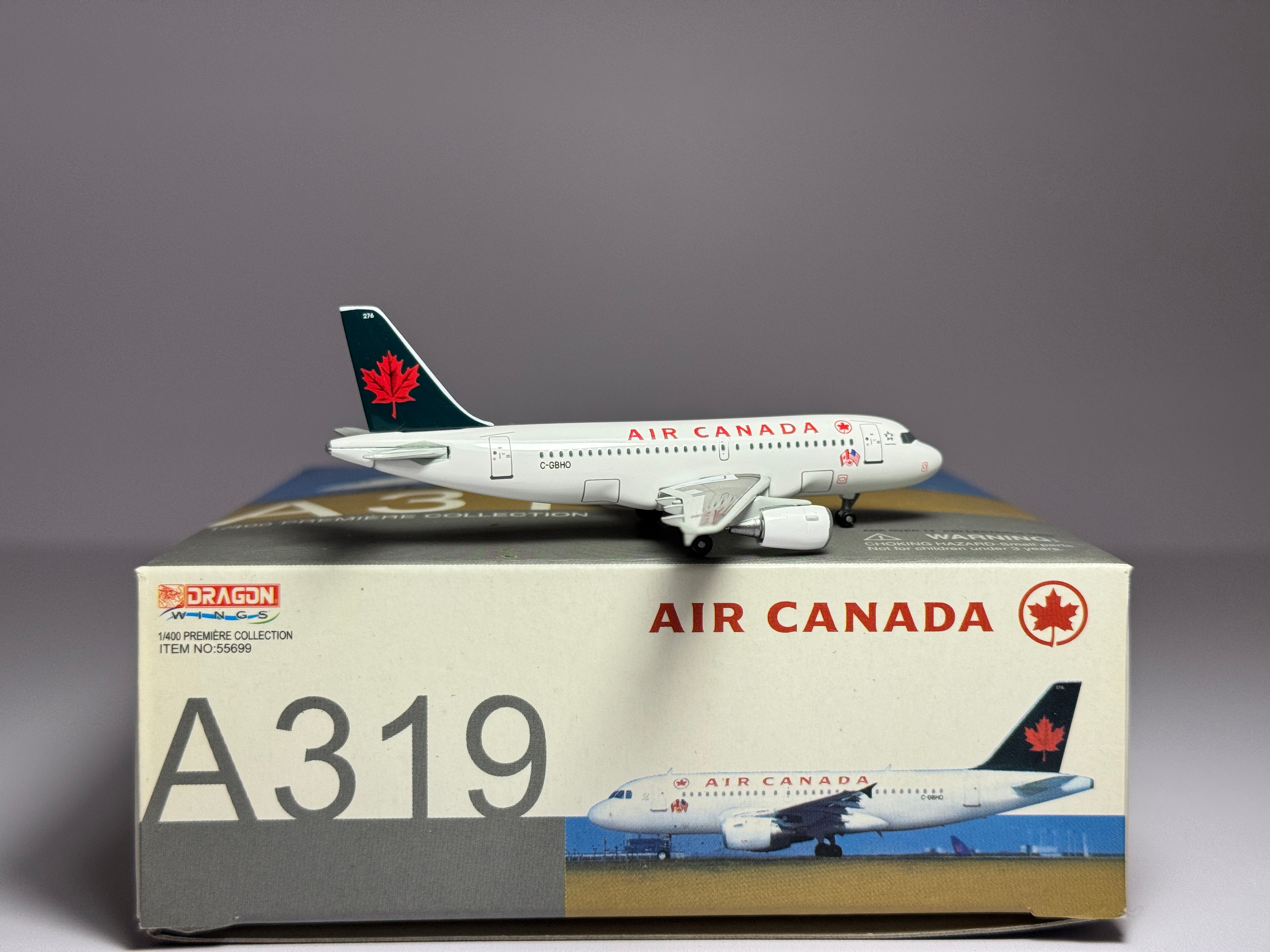 Dragon Wings 1:400 Air Canada Airbus A319 C-GBHO 1995s livery