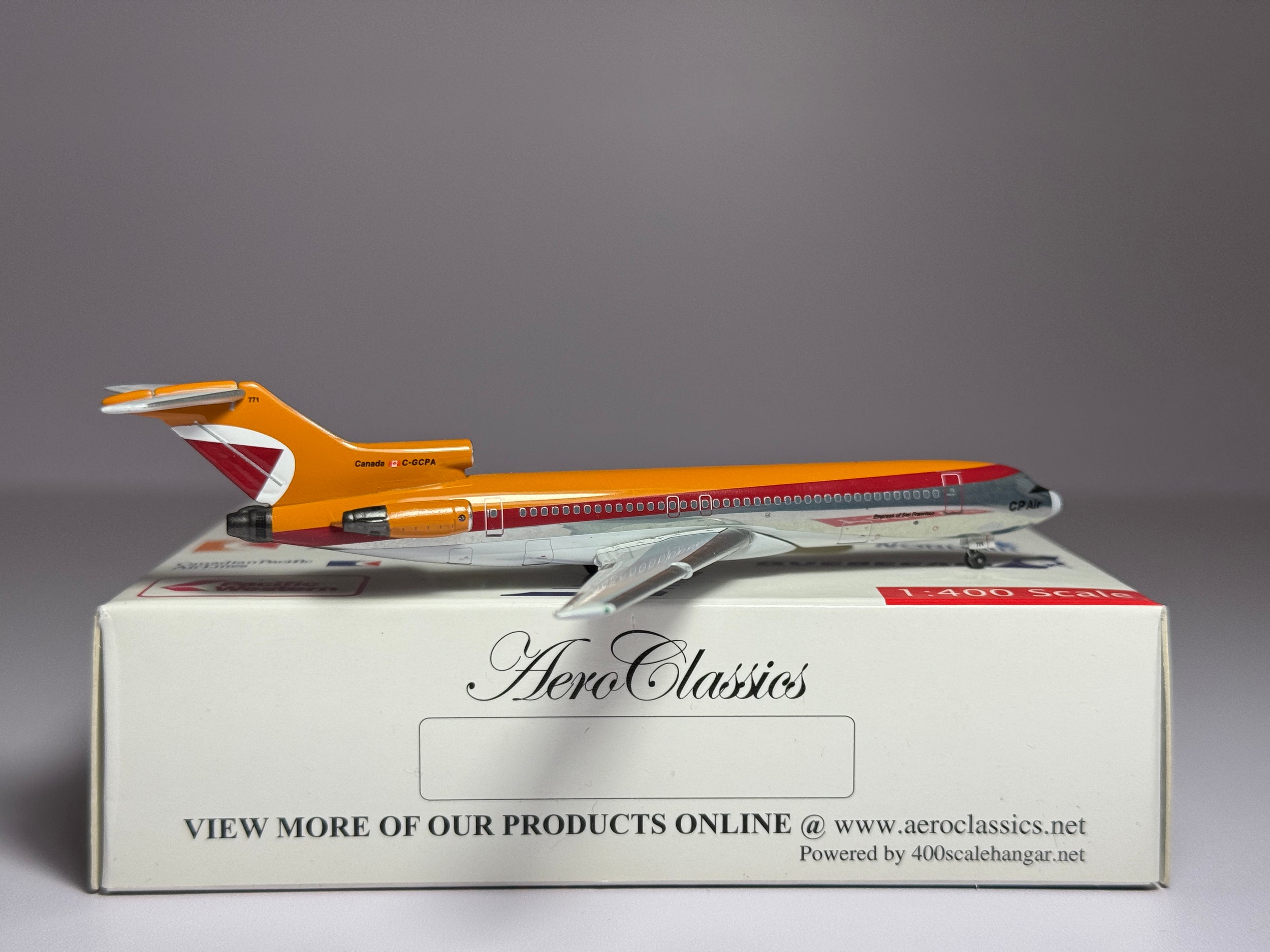Aeroclassics 1:400 CP Air Boeing 727-217 C-GCPA orange livery ACCGCPA