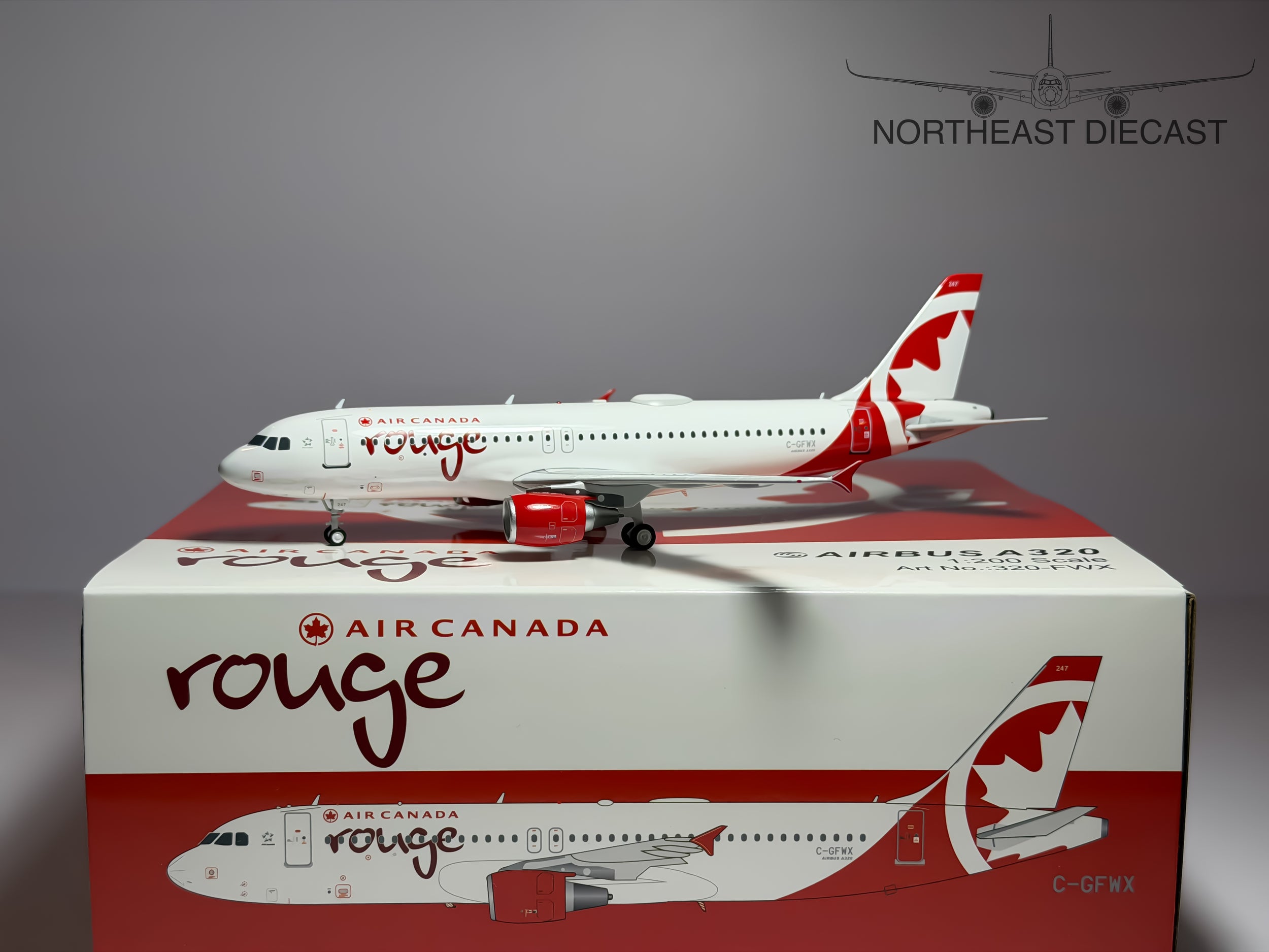 Air Canada Rouge Airbus A320 1:200 Inflight200 C-GFWX (IF320-FWX)