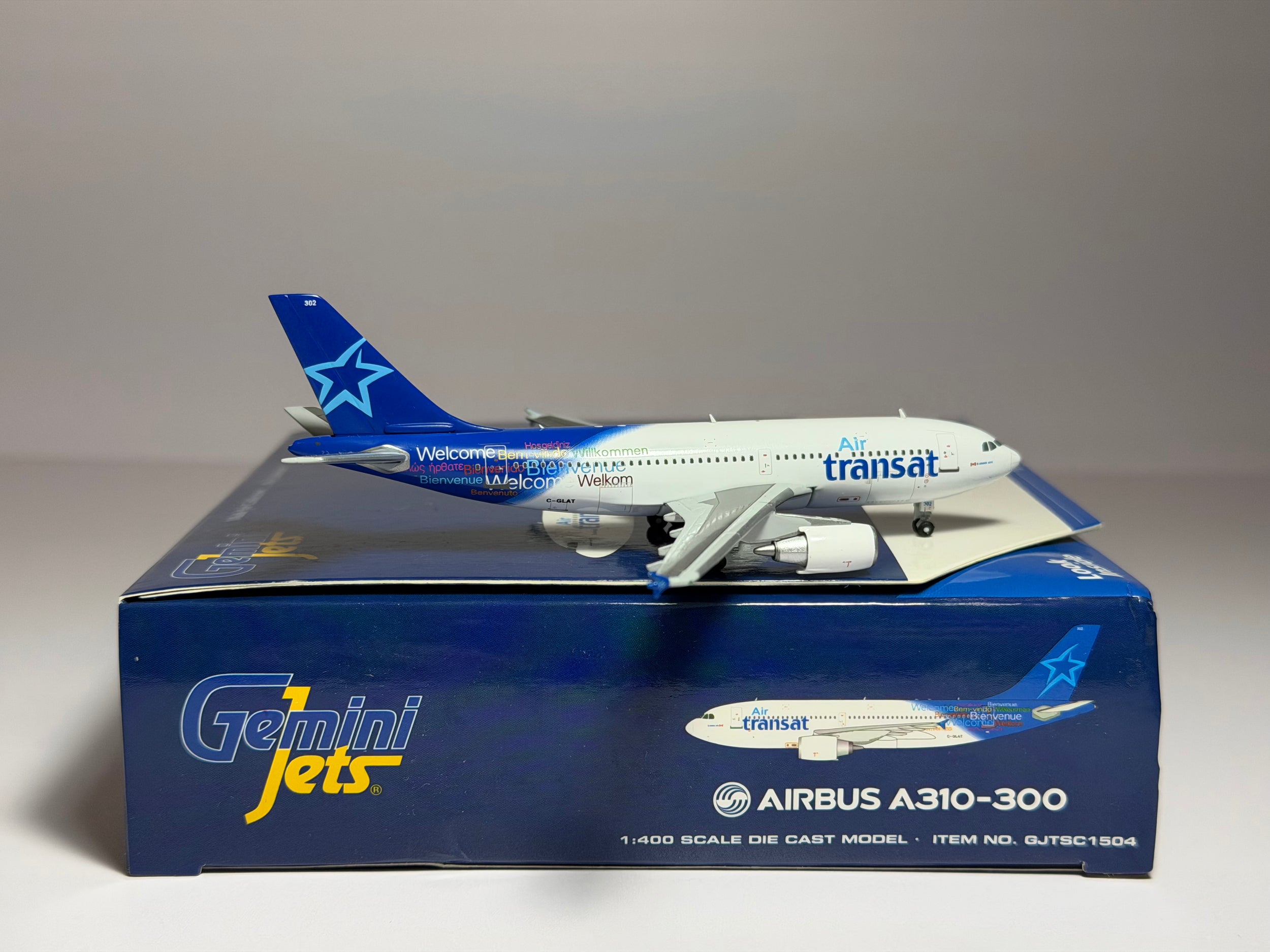 Gemini Jets 1:400 Air Transat Airbus A310-300 C-GLAT 2010s colors GJTSC1504