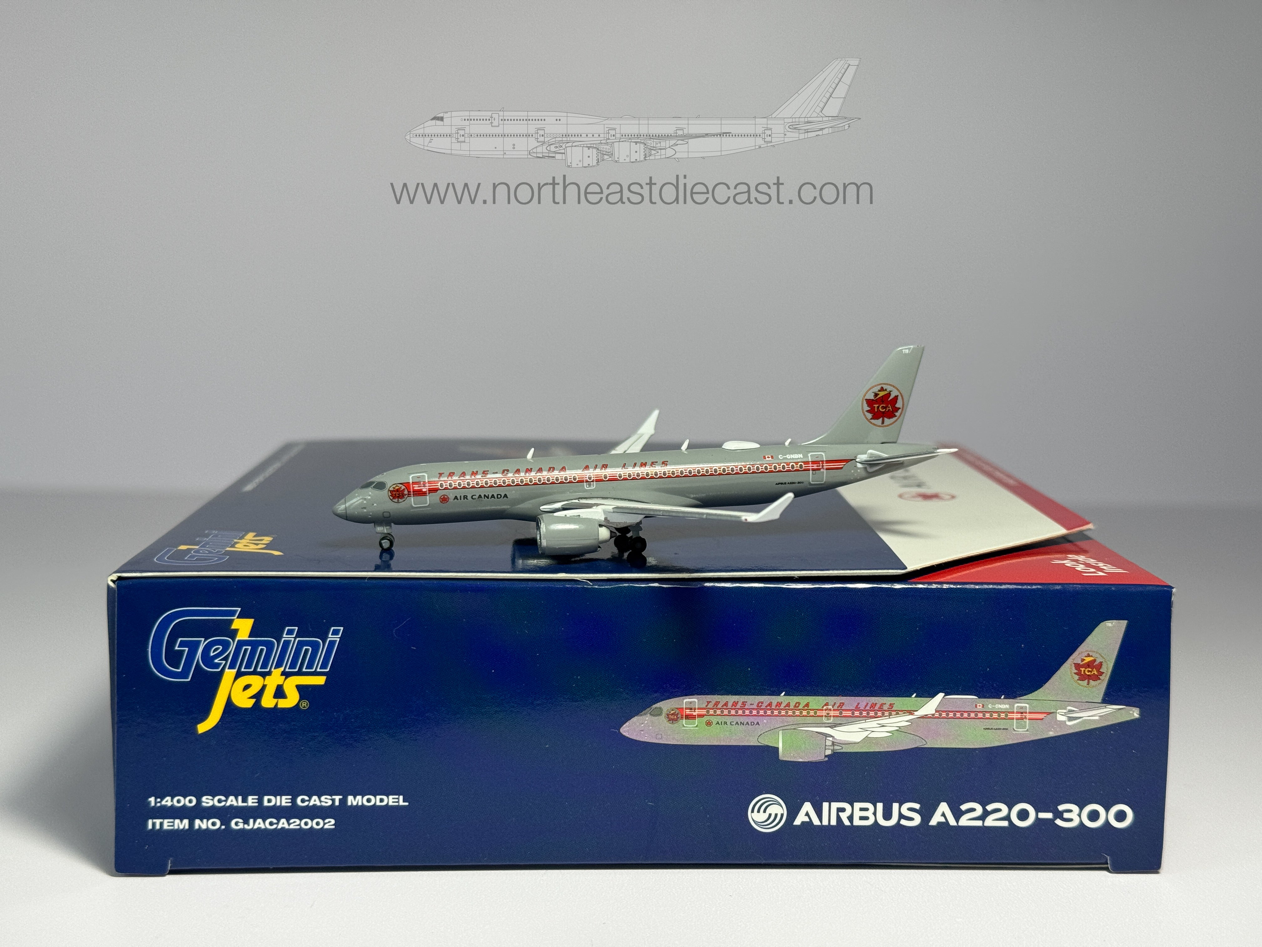 Air Canada Airbus A220-300 1:400 Gemini Jets C-GNBN (GJACA2002)