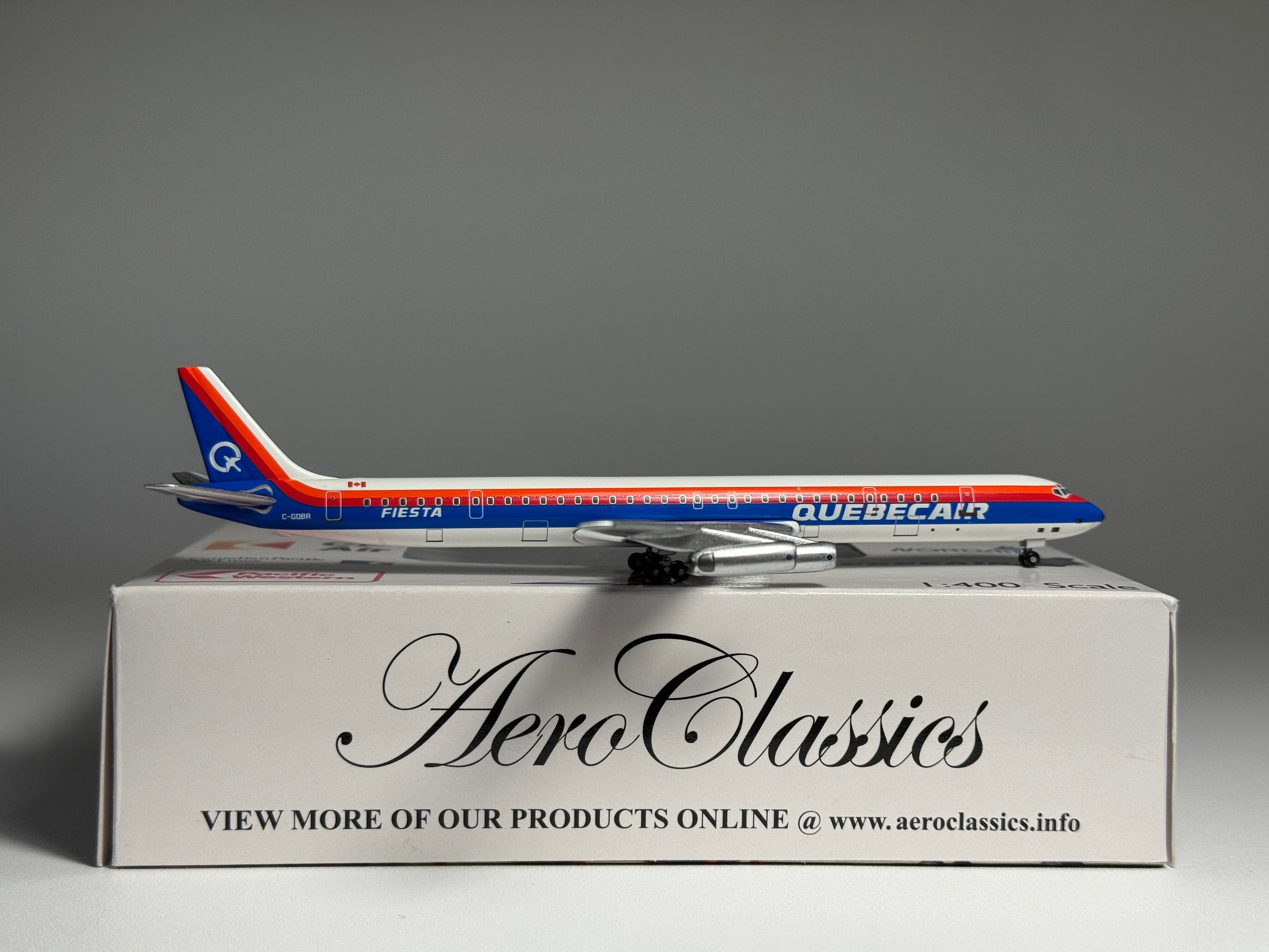 Aeroclassics 1:400 Quebec Air Douglas DC-8-63 C-GQBA "FIESTA" ACCGQBA