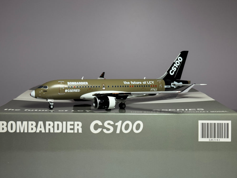 JC Wings 1:200 Bombardier Airbus House CS100 C-GWYD Bare Metal LH2161