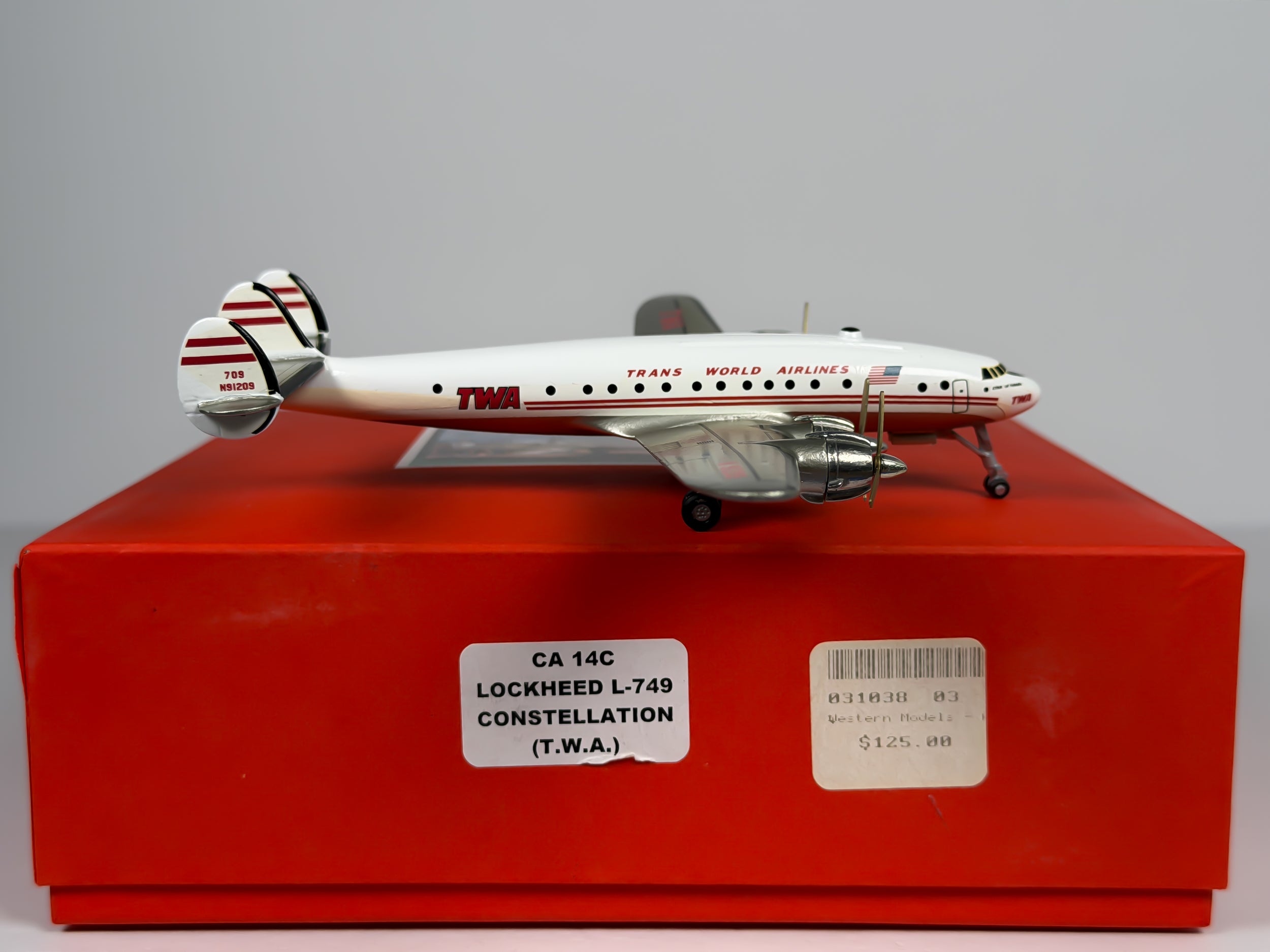 Trans World Airlines (TWA) Lockheed L-749 1:200 Western Models N91209 (CA-14C)