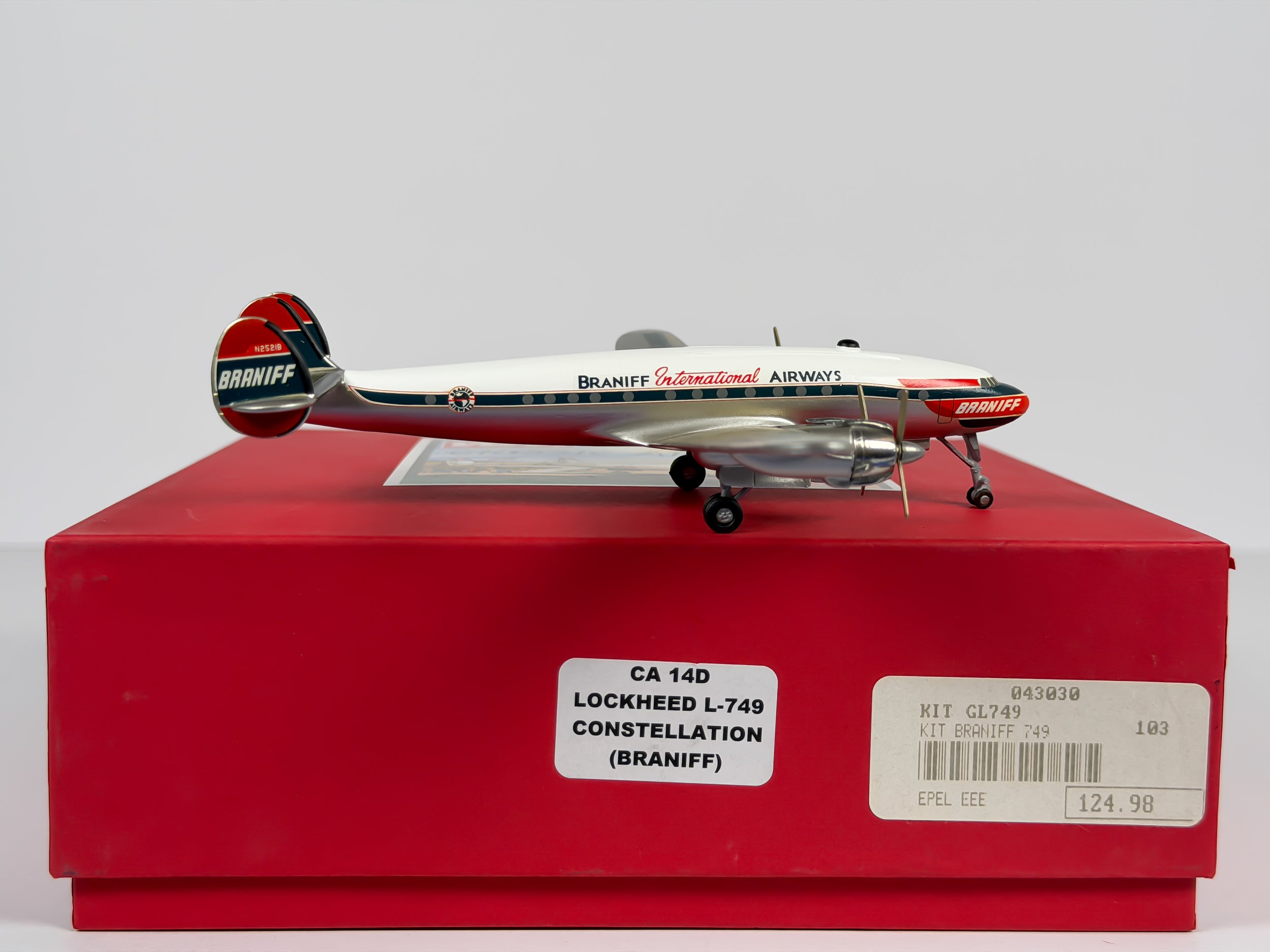 Braniff International Lockheed L-749 1:200 Western Models N2521B (CA-14D)