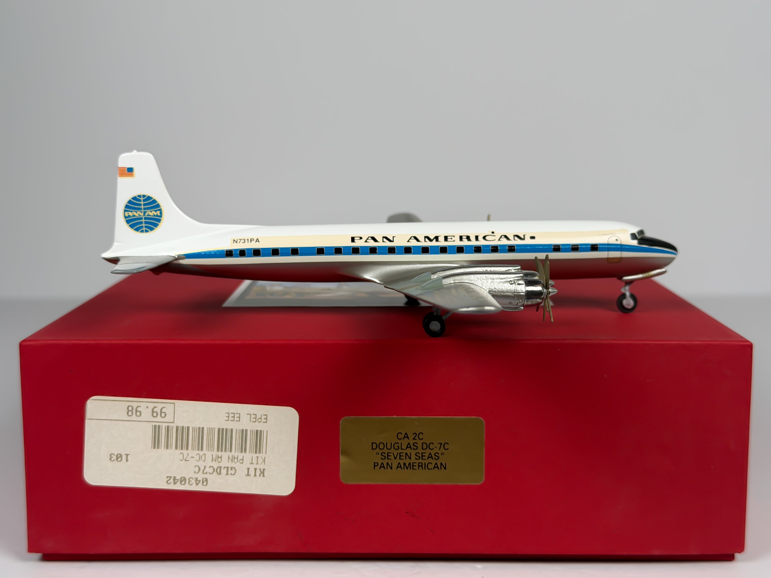 Pan American Douglas DC-7 1:200 Western Models N731PA (CA-2C)