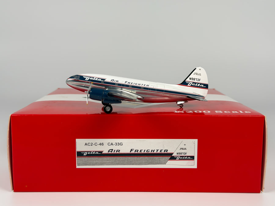 Delta Air Lines Curtiss C-46 1:200 Aeroclassics N9873F (CA-33G)