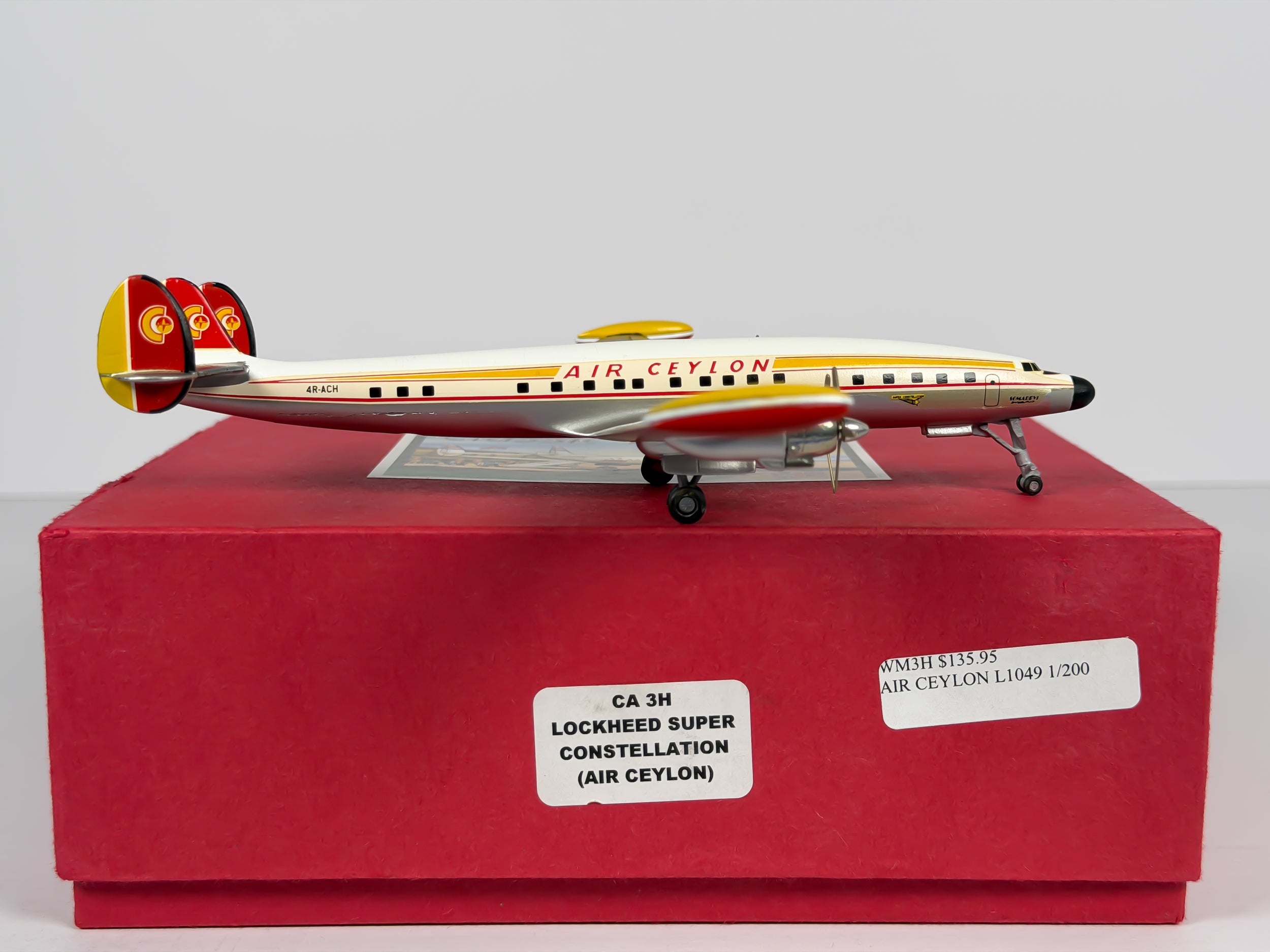 Air Ceylon Lockheed L-1049 1:200 Western Models 4R-ACH (CA-3H)