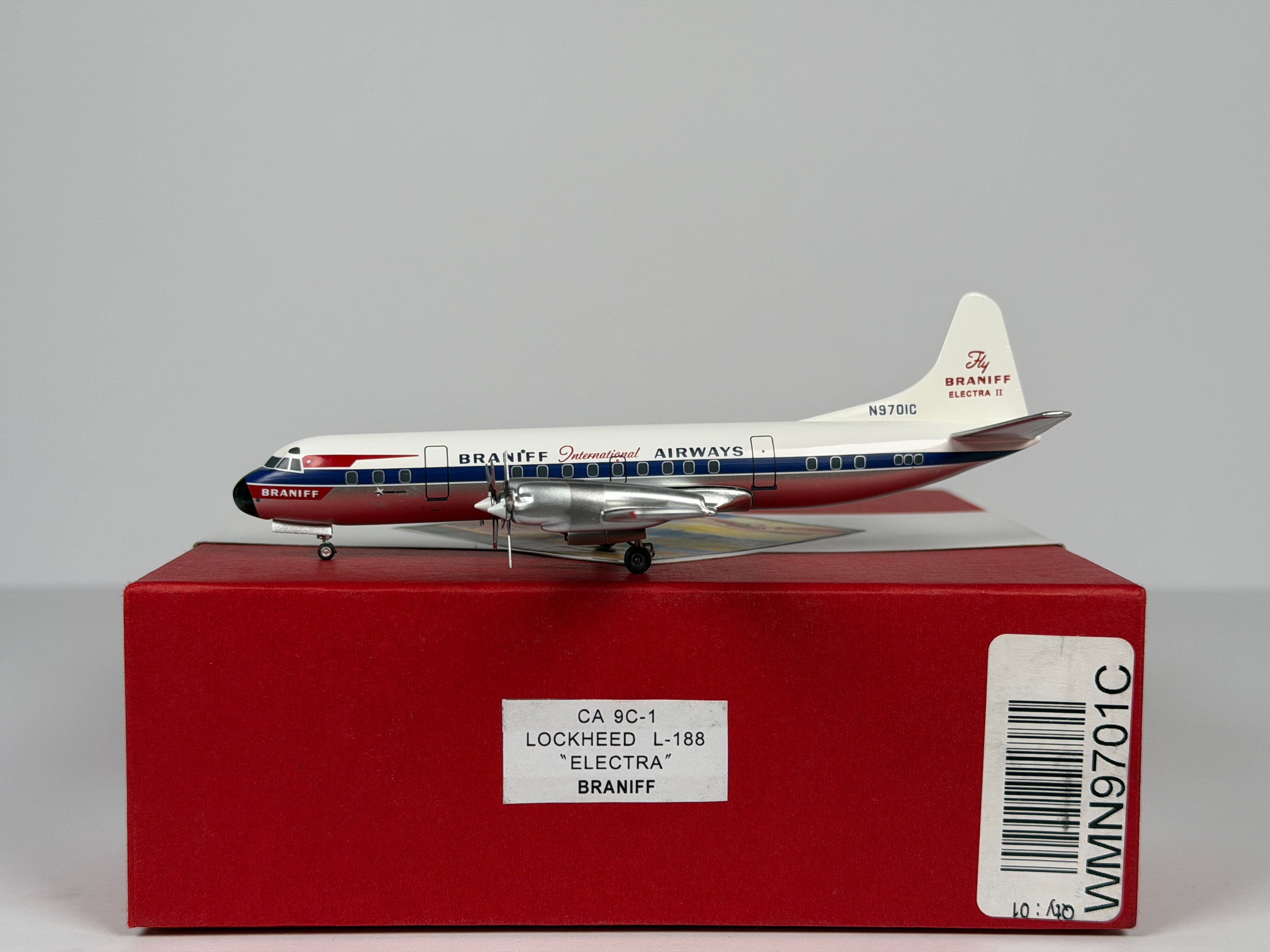 Braniff International Lockheed L-188 Electra 1:200 Western Models N9701C (CA9C1)