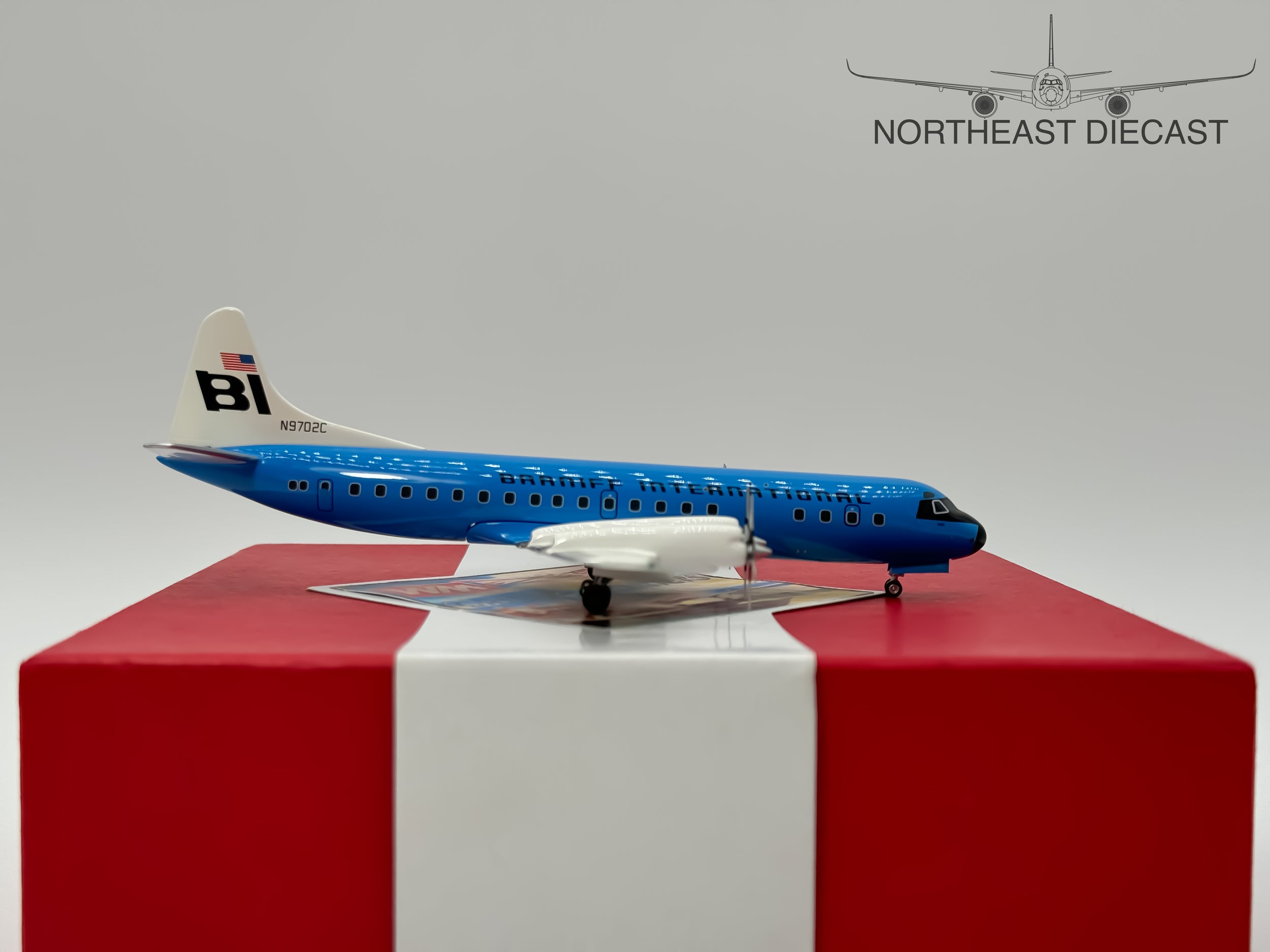 Braniff Lockheed L-188 1:200 Aeroclassics N9702C (CA9M2)