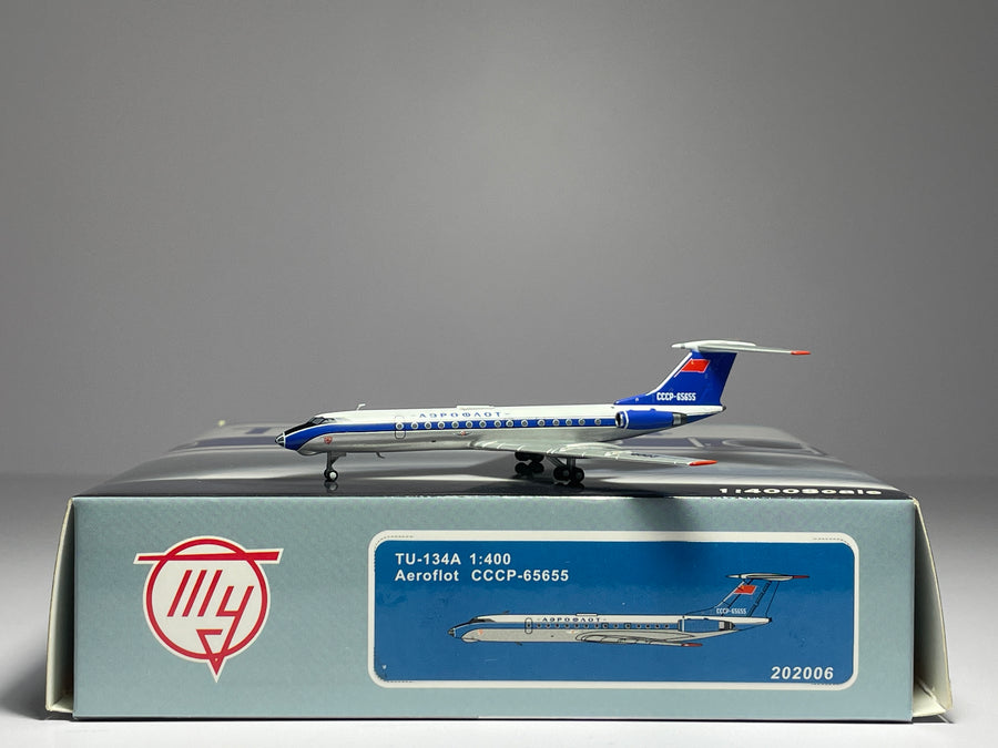 Panda Models 1:400 Aeroflot Tupolev TU-134A CCCP-65655 Bluebird PM202006