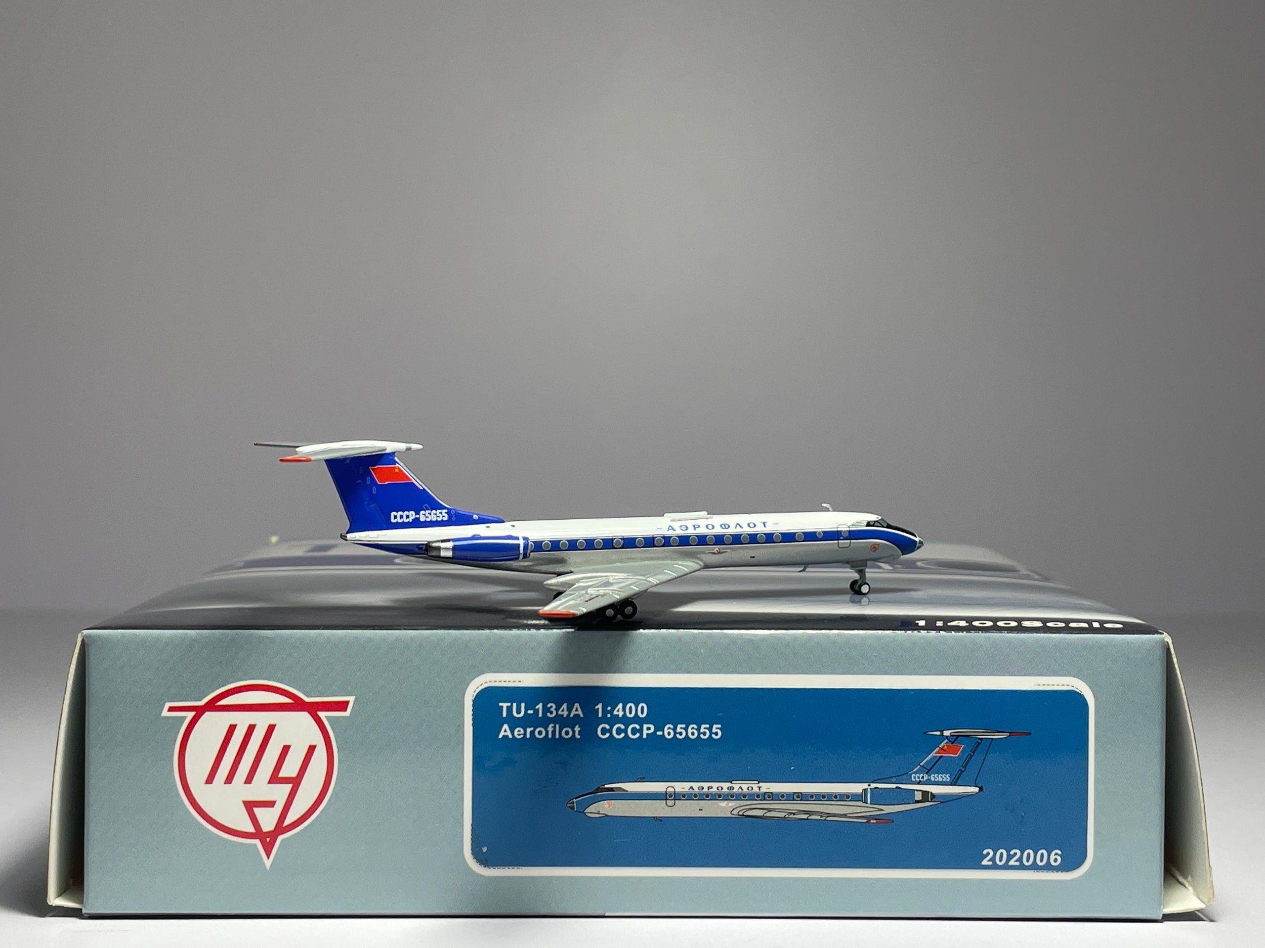 Panda Model 1:400 Aeroflot Tupolev TU-134A CCCP-65655 202006