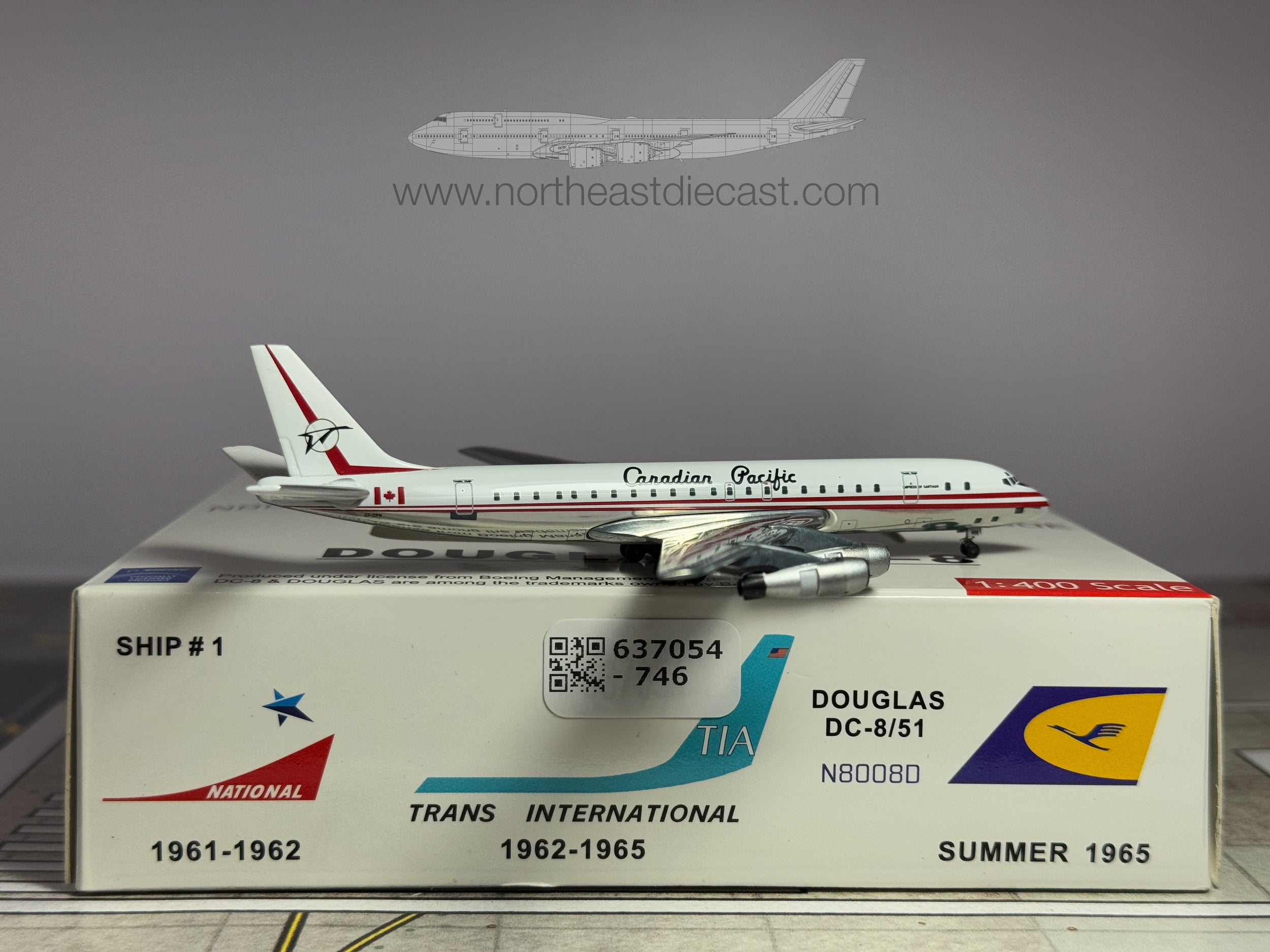Canadian Pacific Douglas DC-8-51 1:400 Aeroclassics CF-CPN (ACCPA1008)