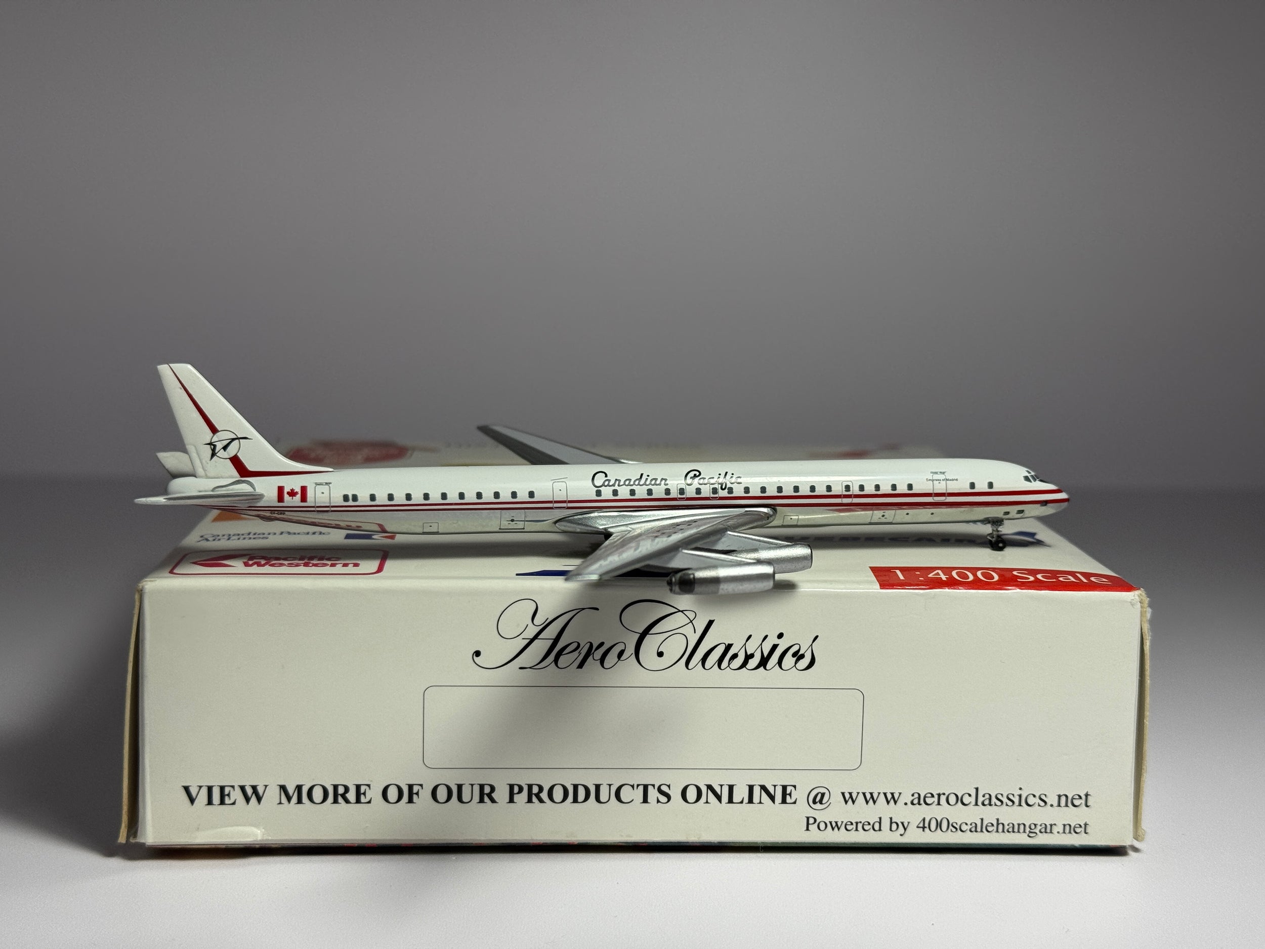 Aeroclassics 1:400 Canadian Pacific Douglas DC-8-63 CF-CPP Empress of Madrid ACCPA0511A