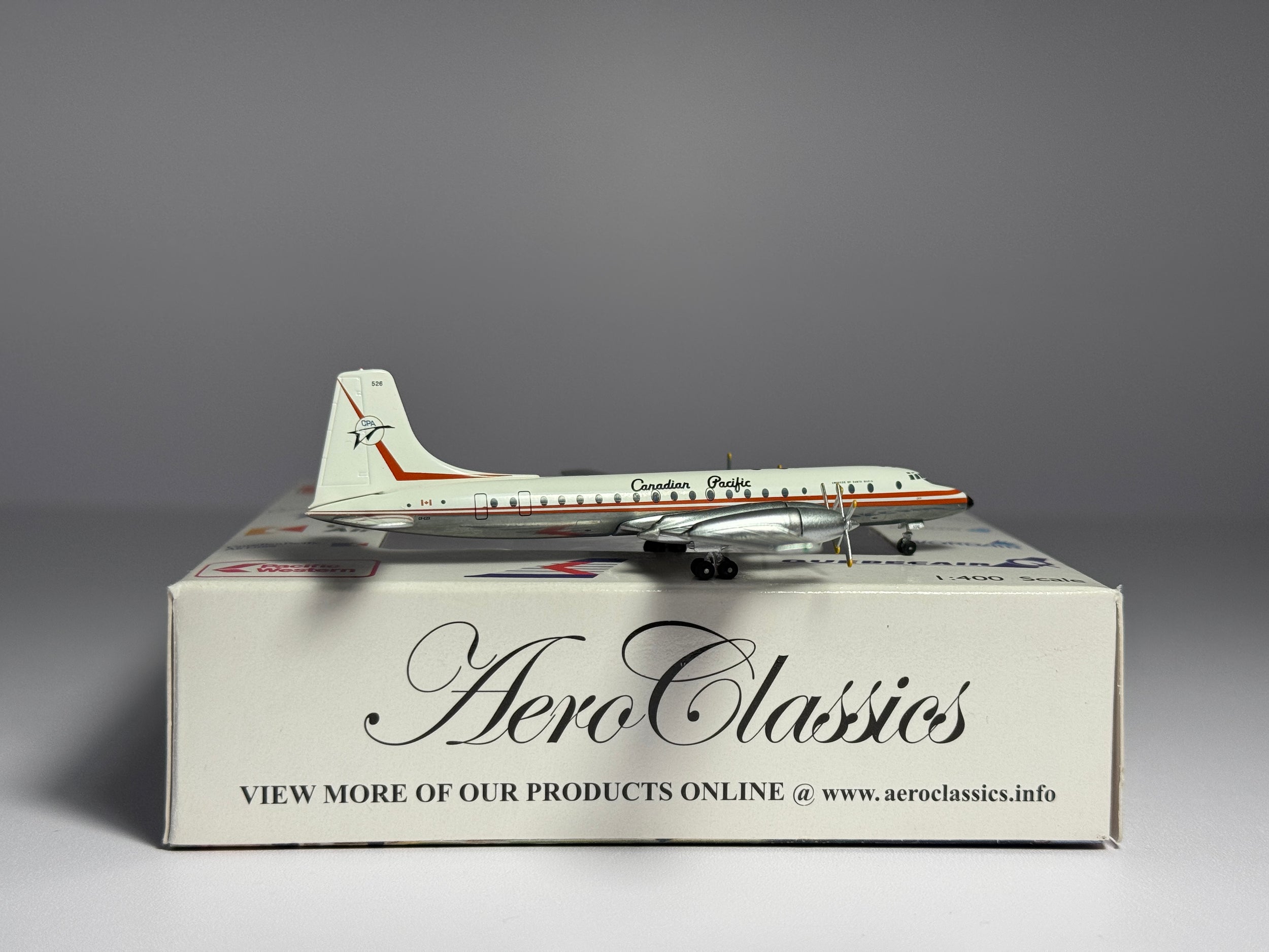 Aeroclassics 1:400 Canadian Pacific Airlines Bristol Britannia 300 CF-CZX ACCFCZX