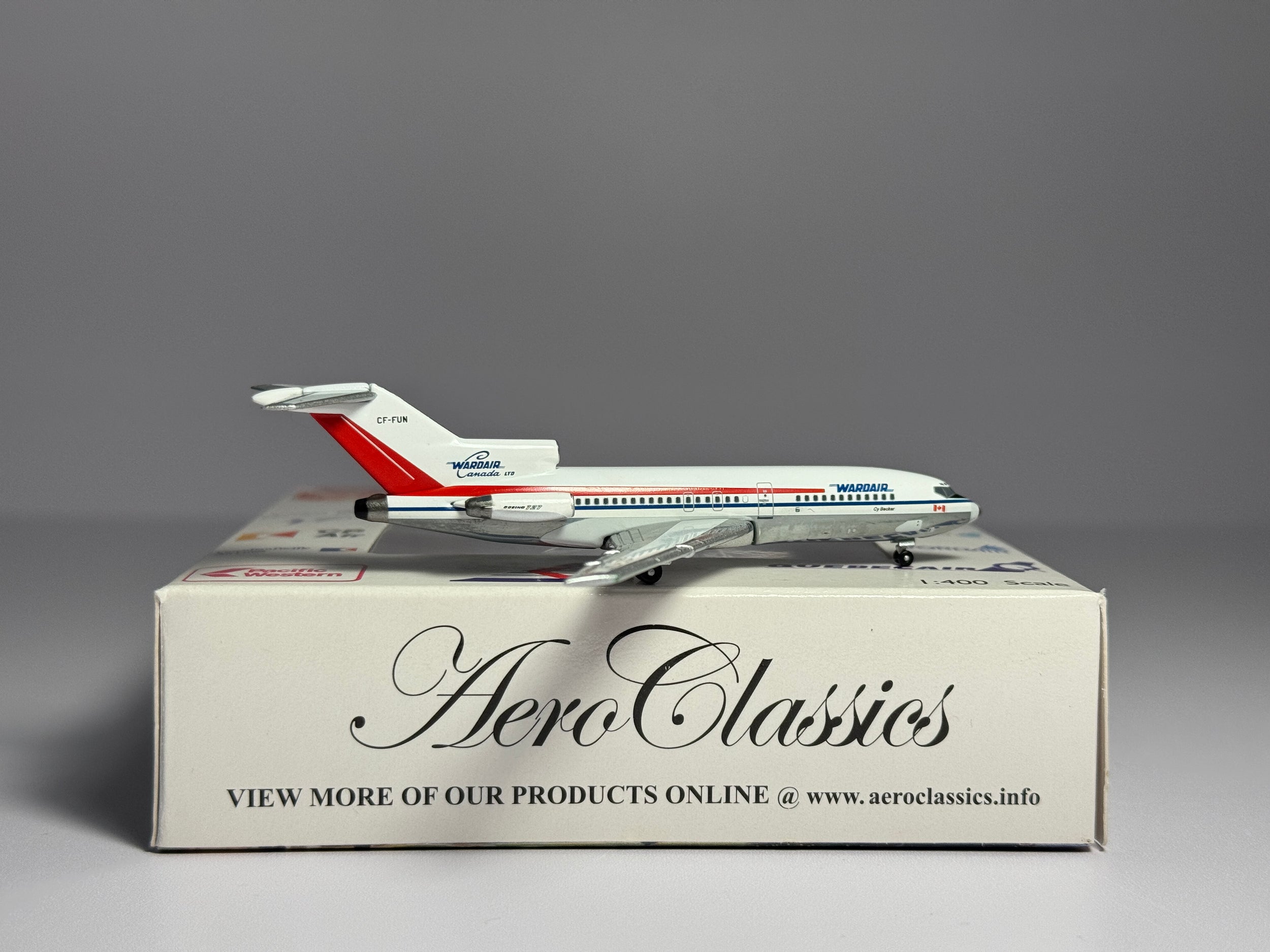 Aeroclassics 1:400 Wardair Canada Boeing 727-100 CF-FUN AC18044