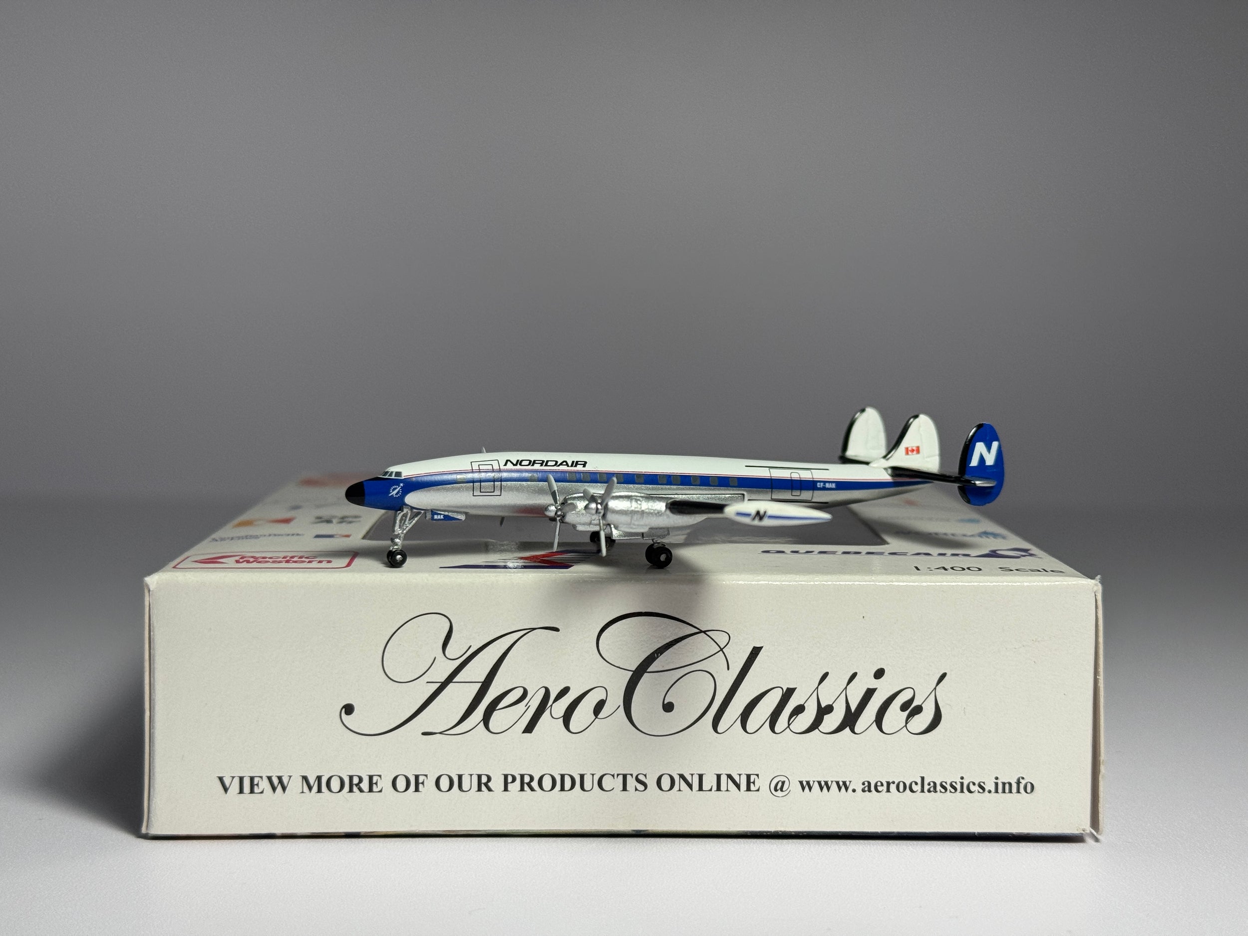Aeroclassics 1:400 Nordair Canada Lockheed L-1049H CF-NAK AC18294A