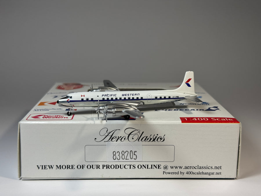 Aeroclassics 1:400 Pacific Western Douglas DC-7C CF-PWM ACCFPWM