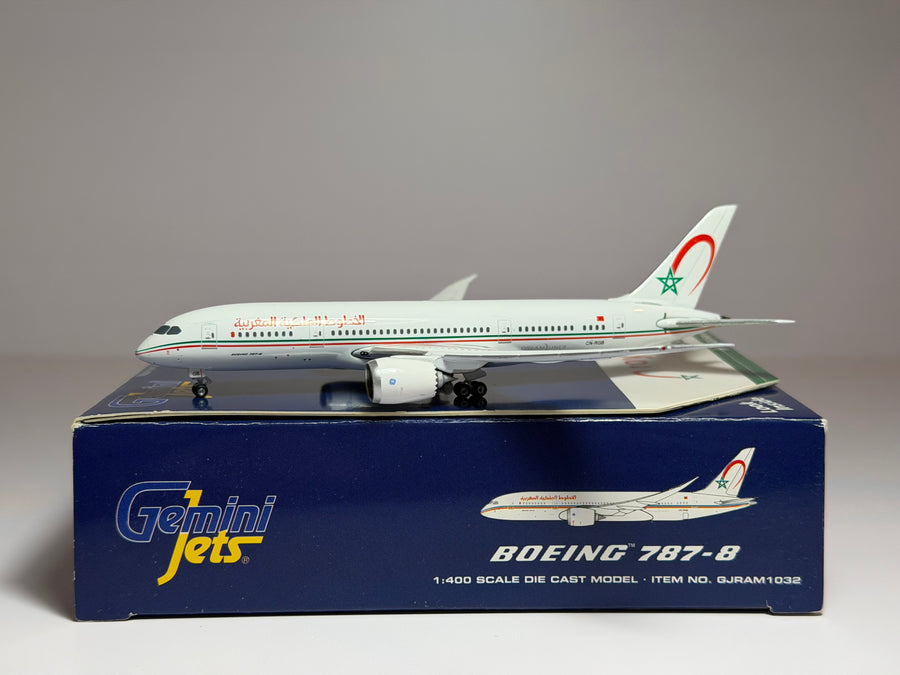 Gemini Jets 1:400 Royal Air Maroc Boeing 787-8 CN-RGB 2000s colors GJRAM1032