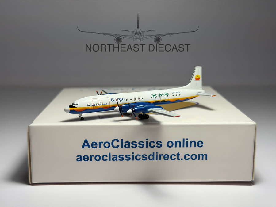 Aero Caribbean Cargo Ilyushin Il-18F 1:400 Aeroclassics CU-C1515 (AC411097)