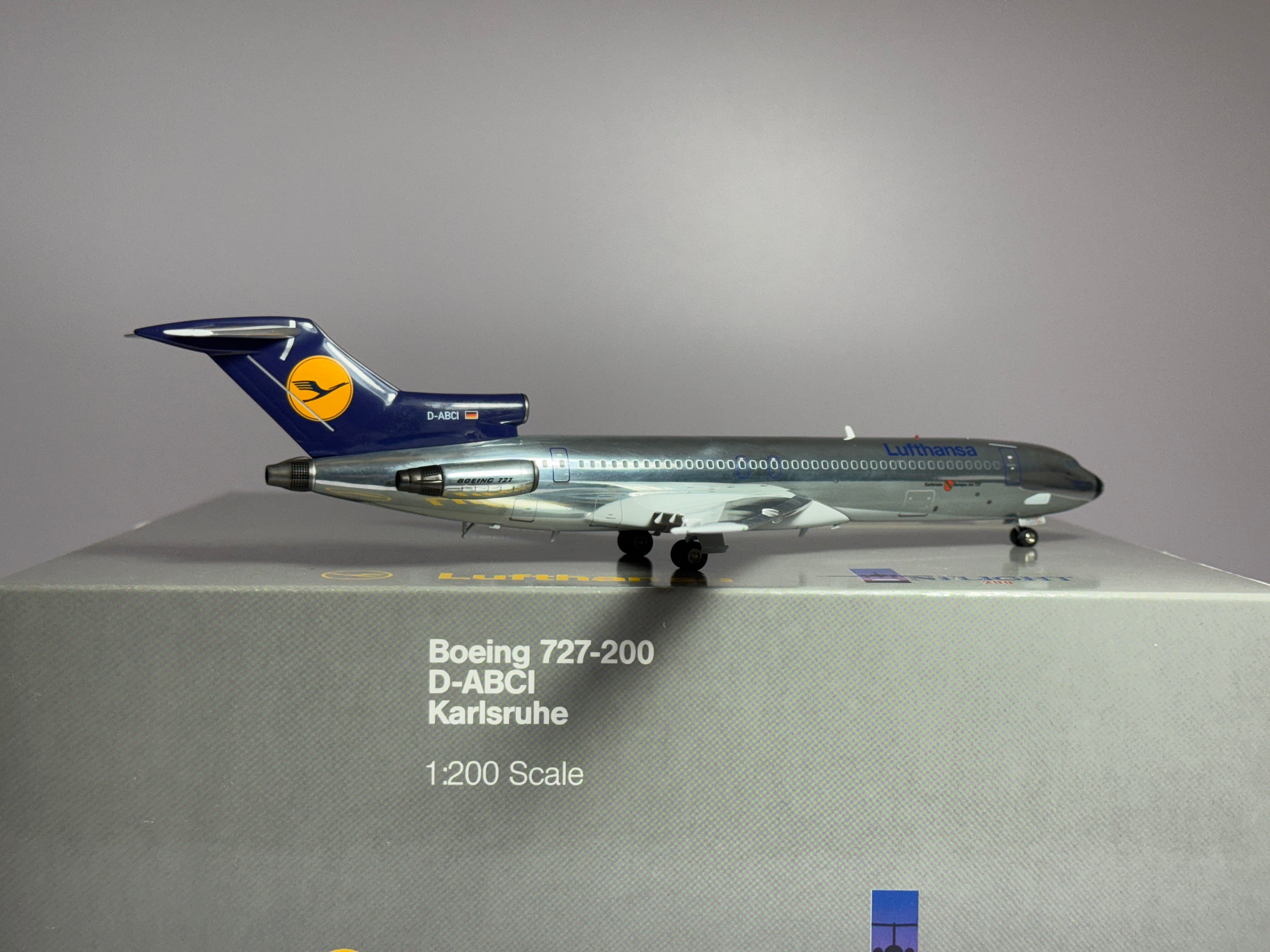 Inflight200 1:200 Lufthansa Boeing 727-200 D-ABCI polished fuselage IF722005