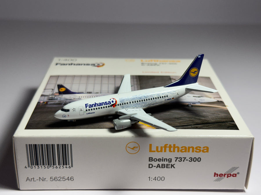 Herpa 1:400 Lufthansa Boeing 737-300 D-ABEK Fanhansa 562546