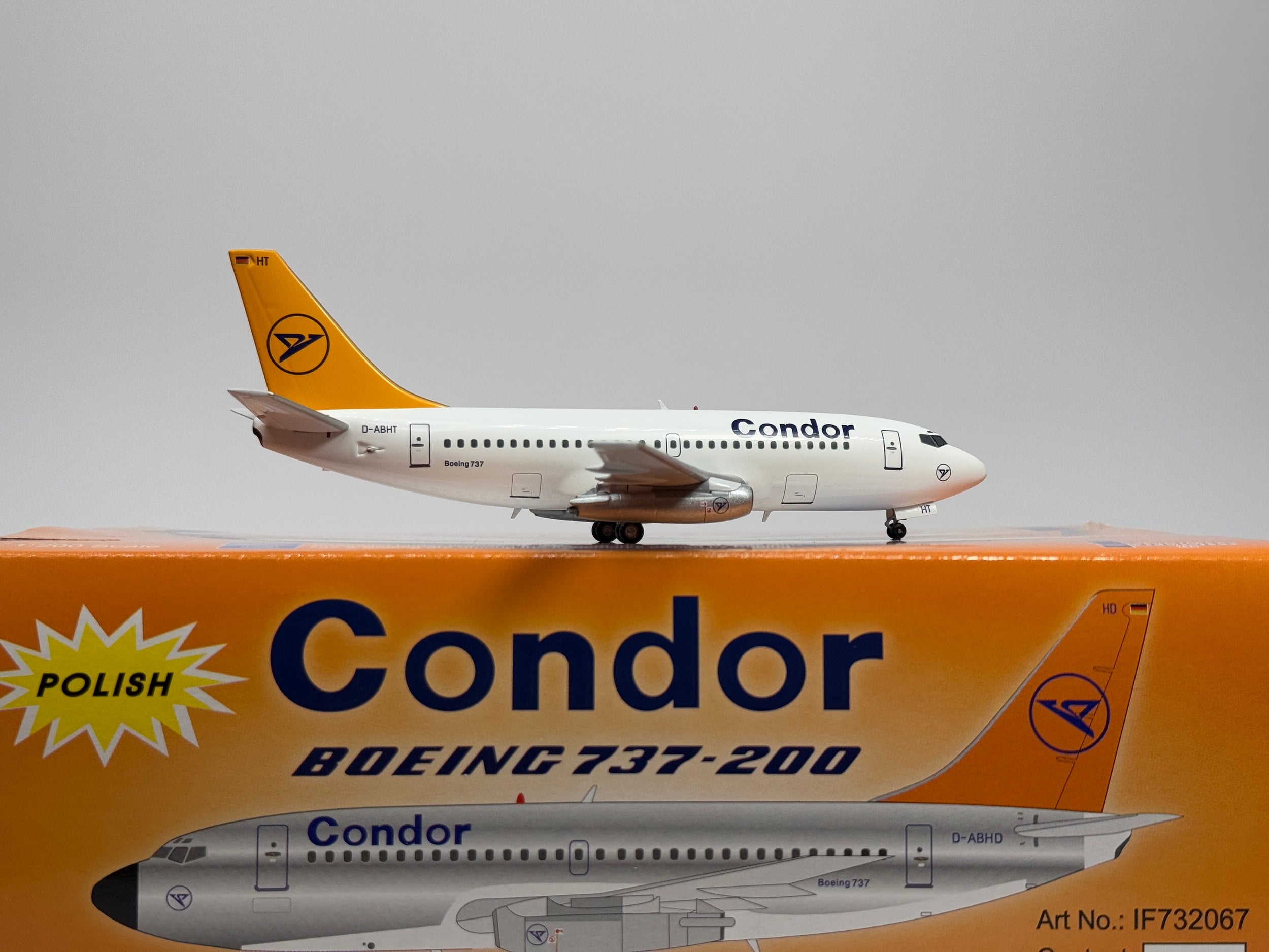 Inflight200 Condor Boeing 737-200 D-ABHT Yellow Tail IF732068