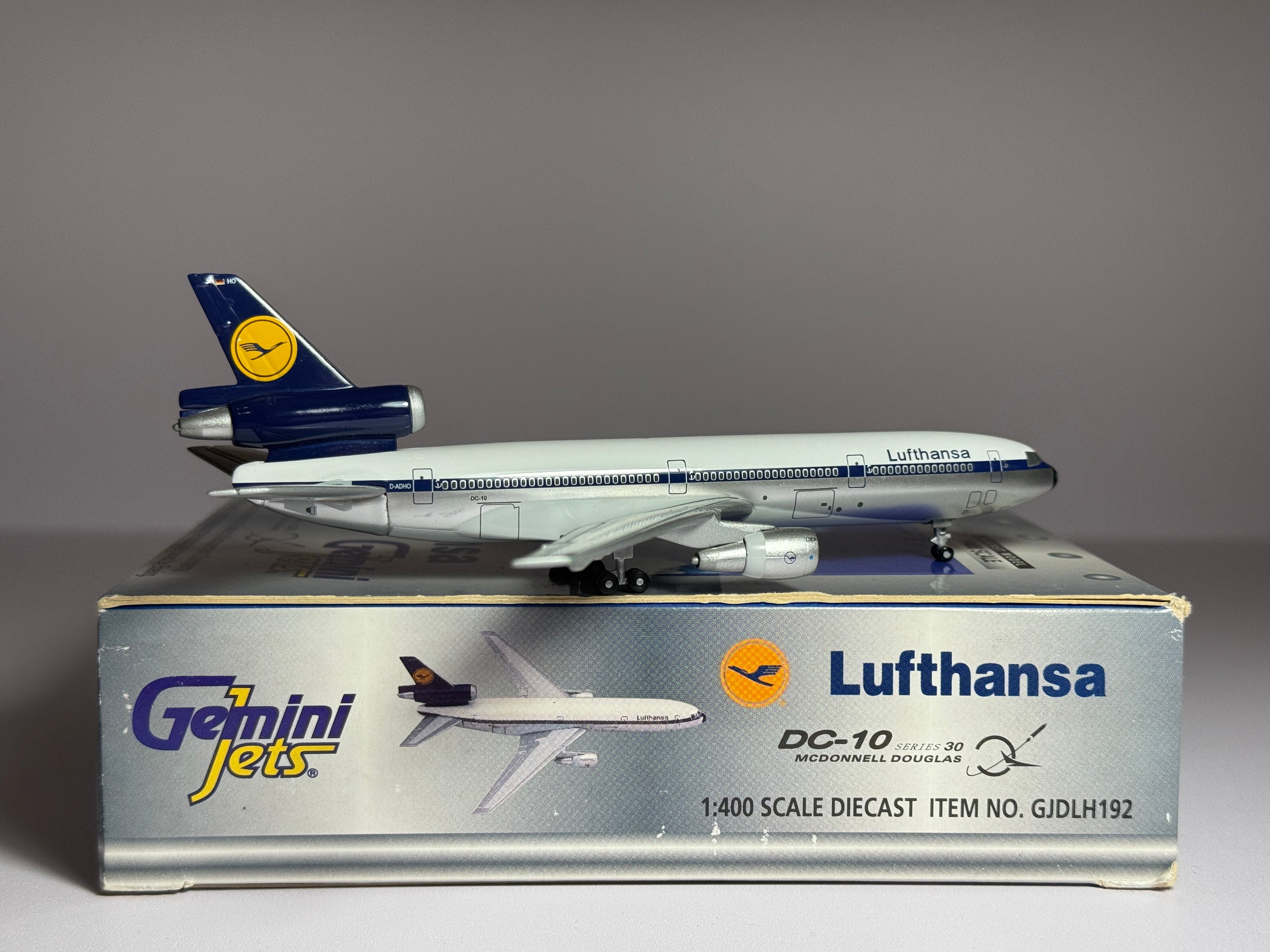 Gemini Jets 1:400 Lufthansa McDonnell Douglas DC-10 D-ADHO 1980s colors GJDLH192