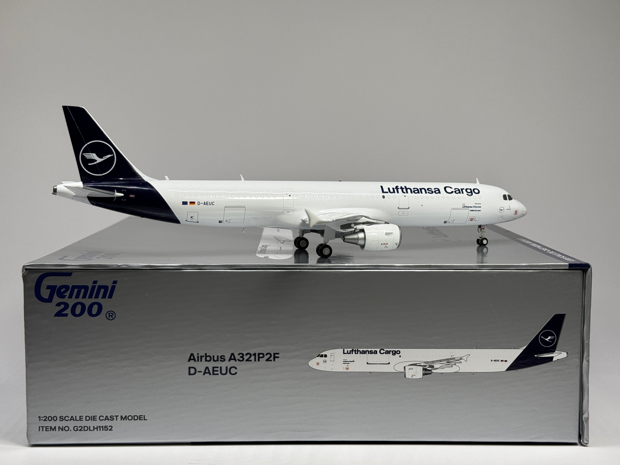 Gemini Jets 1:200 Lufthansa Cargo Airbus A321 D-AEUC G2DLH1152