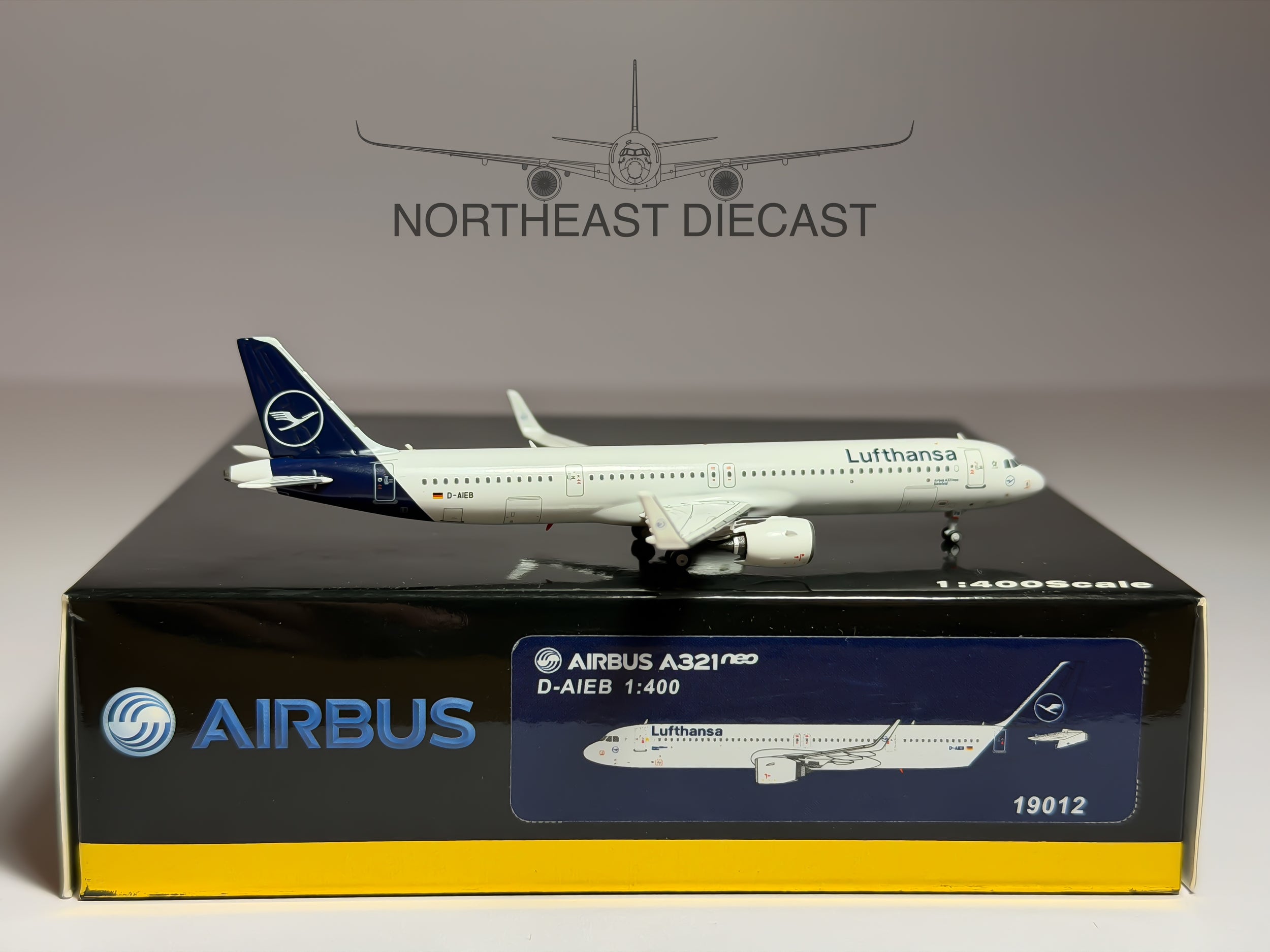 Lufthansa Airbus A321neo 1:400 Panda Models D-AIEB (19012)