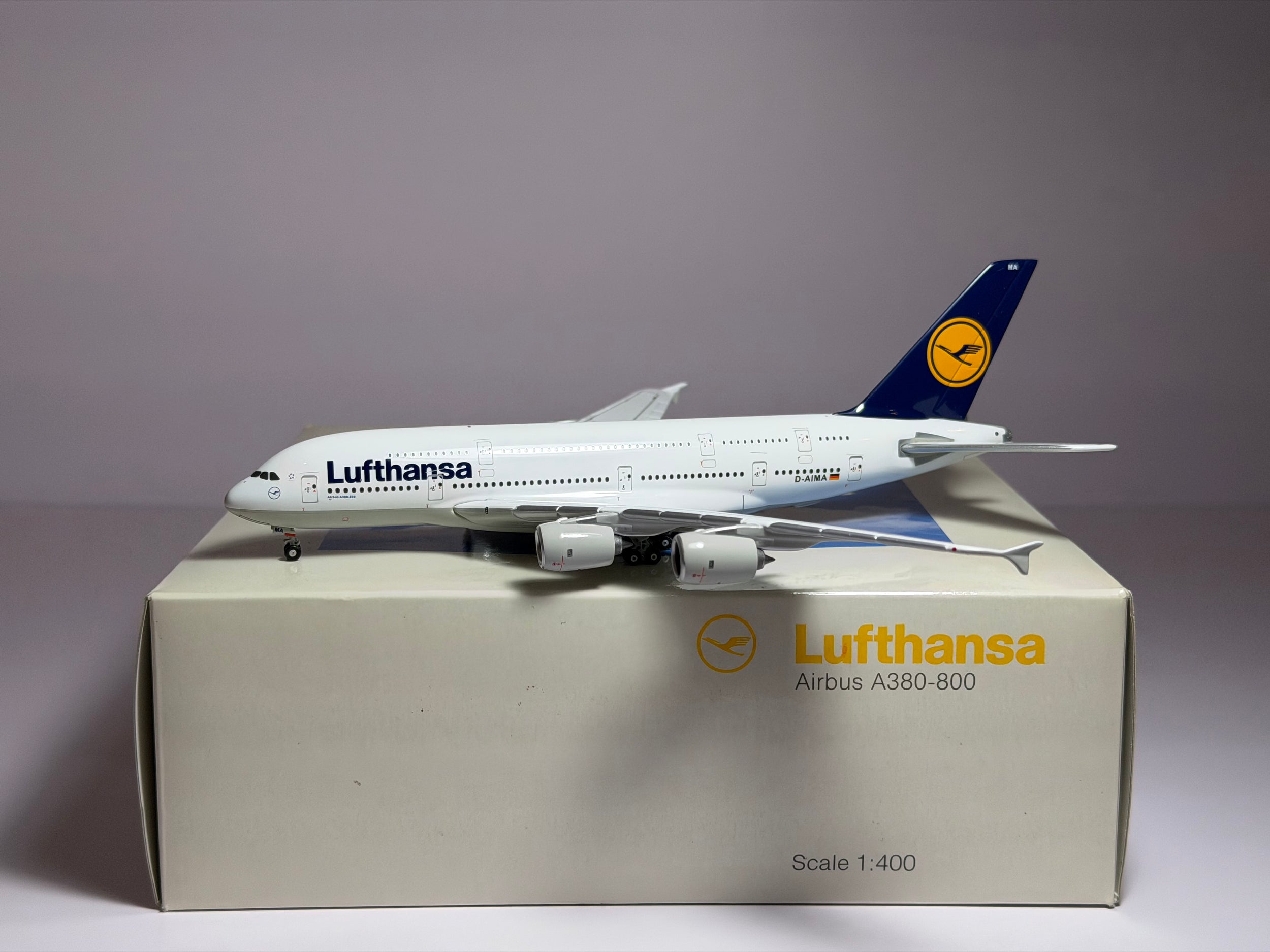 Gemini Jets 1:400 Lufthansa Airbus A380-800 D-AIMA 1990s colors GJDLH653